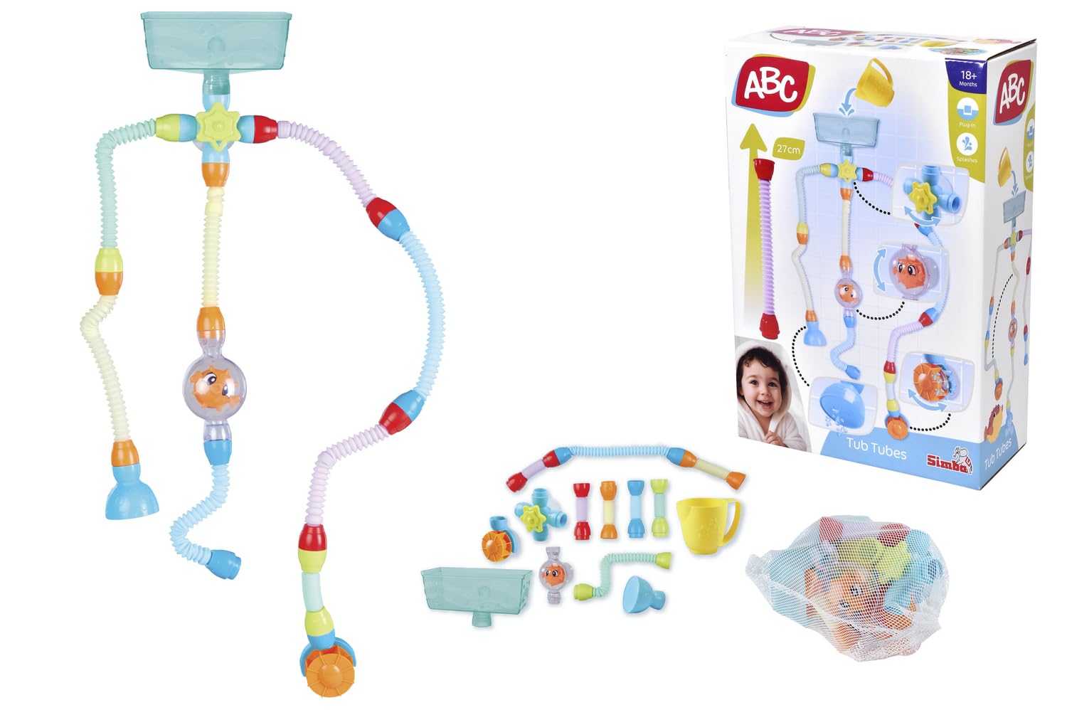 simba-waterzone-abc-tub-tubes-badespielzeug-15-tlg-mit-r-hren image 5