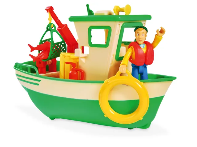 simba-feuerwehrmann-sam-109251074-charlies-fischerboot-19cm image 1