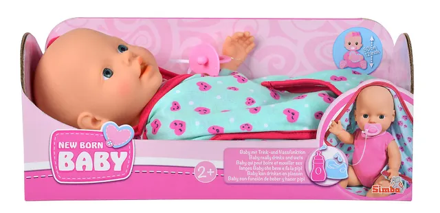simba-new-born-baby-babypuppe-30-cm-mit-schmusedecke image 1