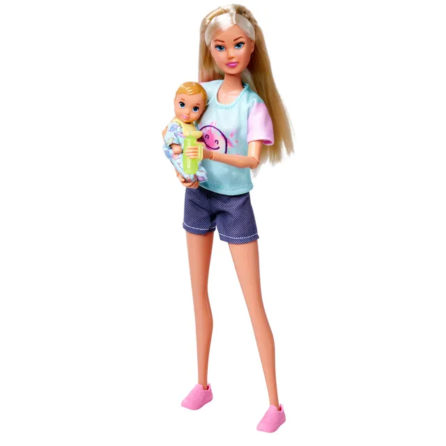 simba-steffi-love-baby-food-puppe-29cm-mit-baby image 1