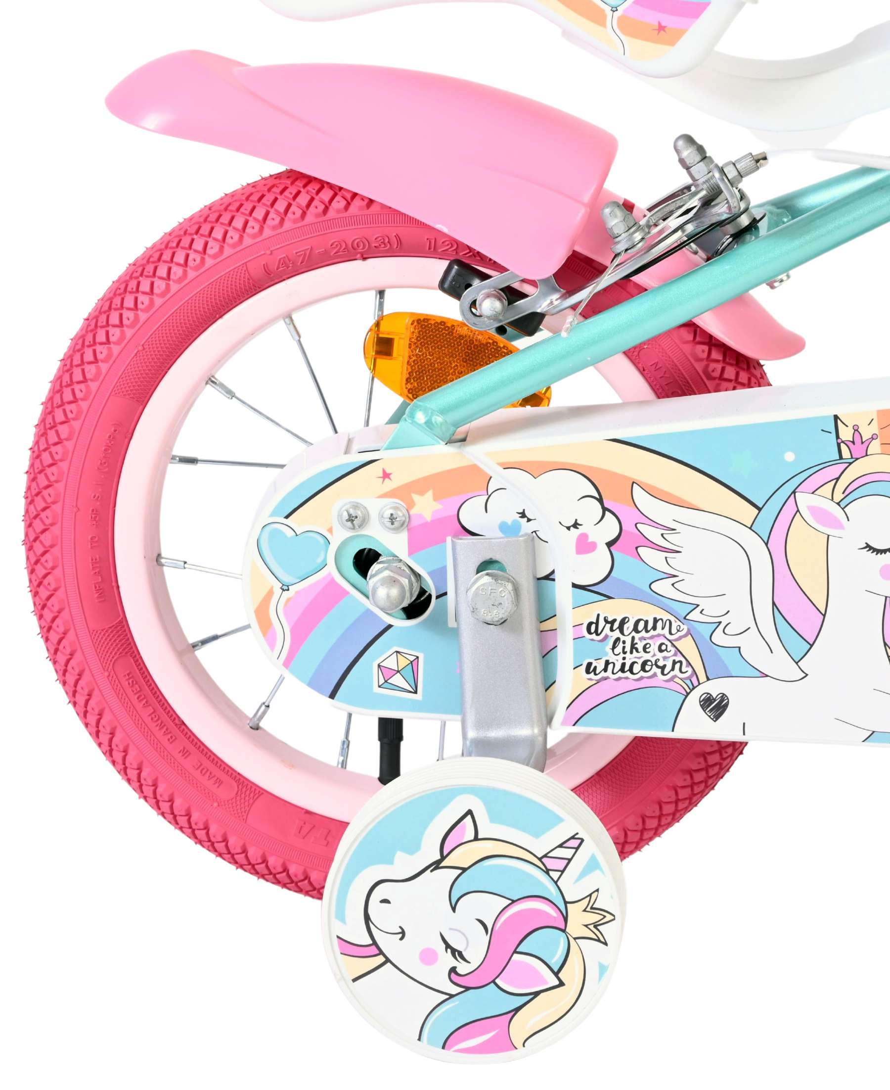 volare-unicorn-kinderfahrrad-12-zoll-gr-n-m-dchen image 2