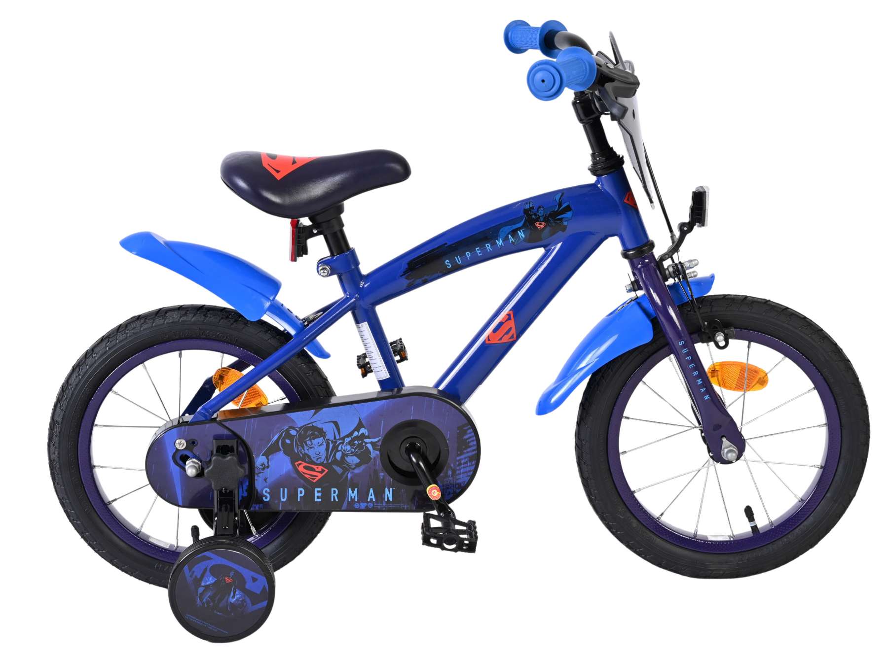 volare-superman-14-zoll-kinderfahrrad-blau-jungen-st-tzr-der image 1