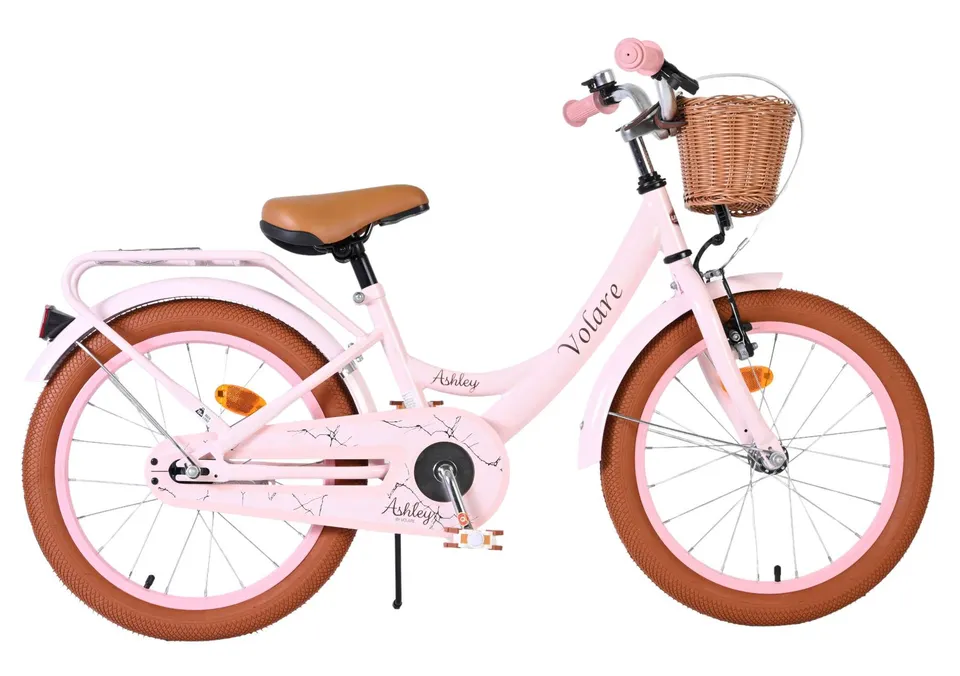 volare-ashley-18-zoll-kinderfahrrad-rosa-mit-korb image 1