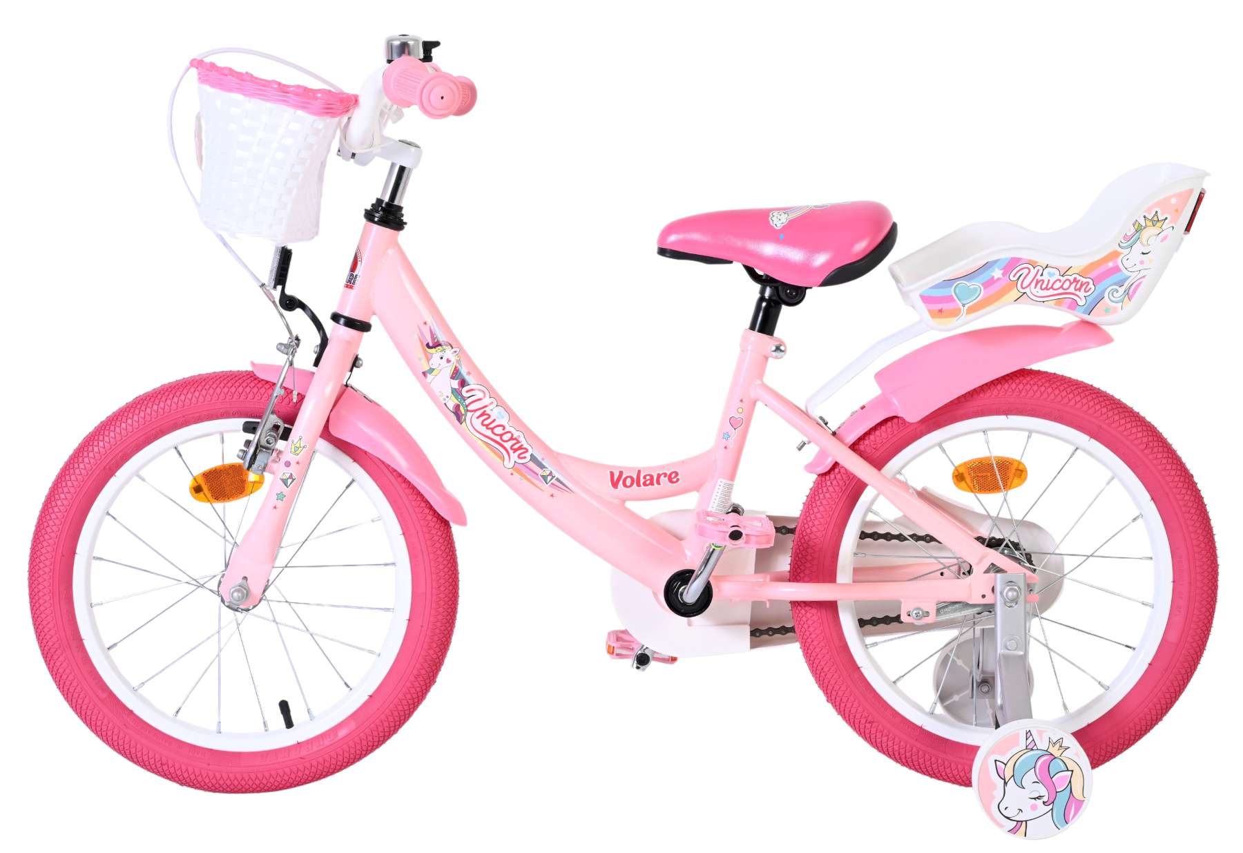 volare-unicorn-m-dchenfahrrad-16-zoll-rosa-mit-korb image 7