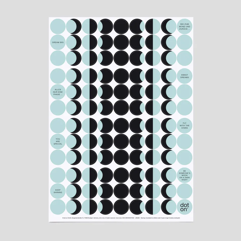 dot-on-moon-dots-klebepunkte-20-mm-schwarz-t-rkis image 1