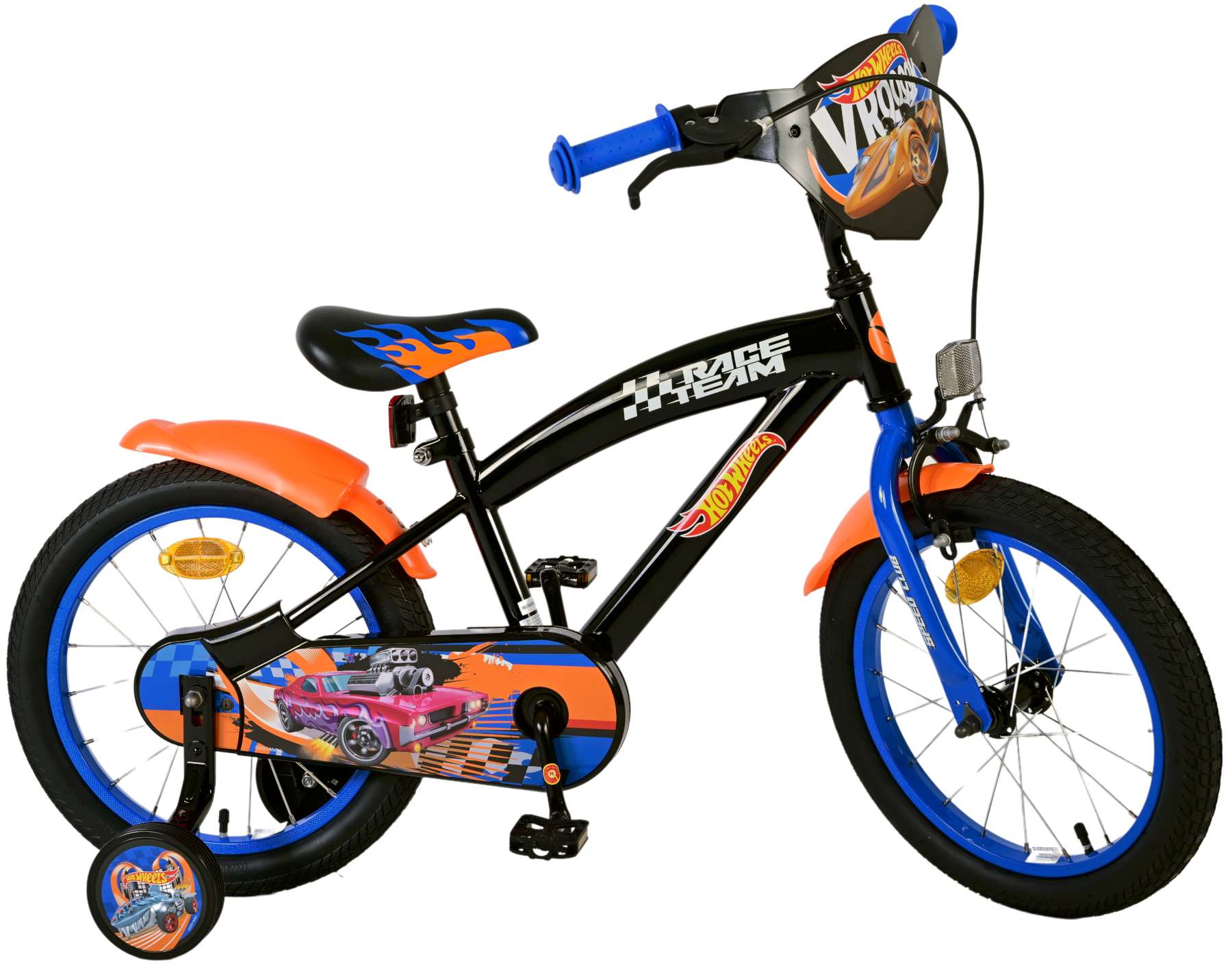 volare-hot-wheels-16-zoll-kinderfahrrad-schwarz-orange-jungen image 2