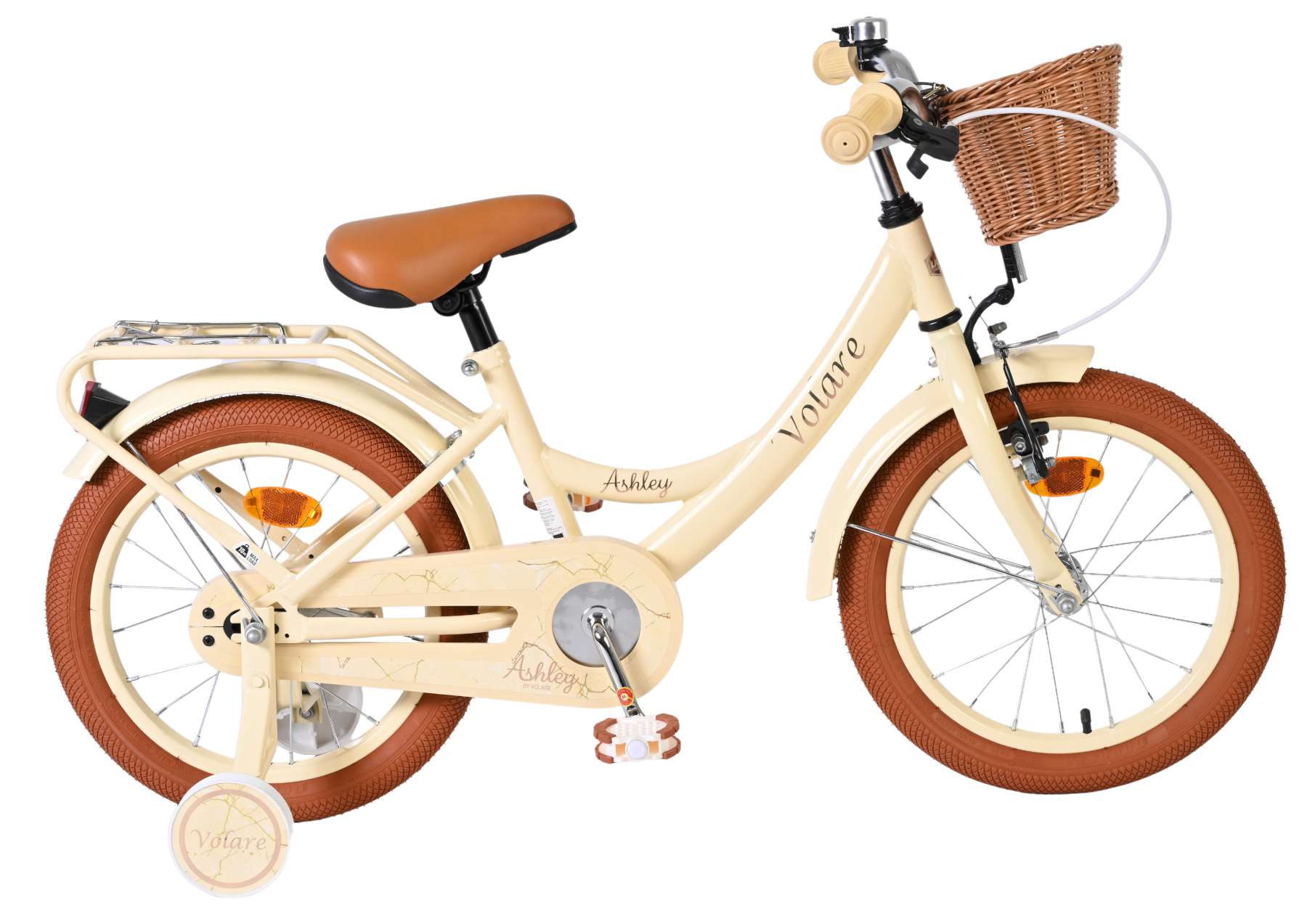 volare-ashley-16-zoll-kinderfahrrad-creme-mit-korb image 1