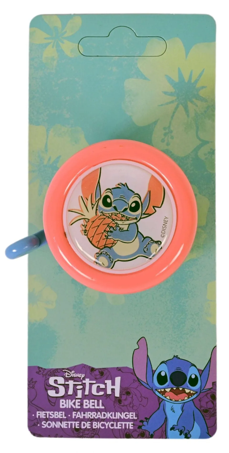 disney-stitch-fahrradklingel-rosa-metall-kinder image 1