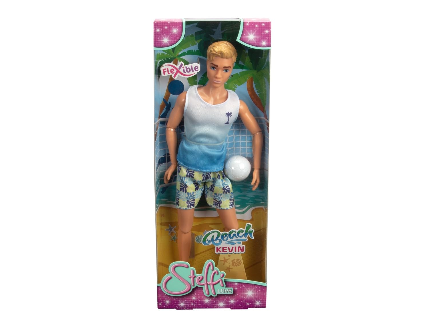simba-steffi-love-beach-kevin-puppe-30cm-volleyball image 2