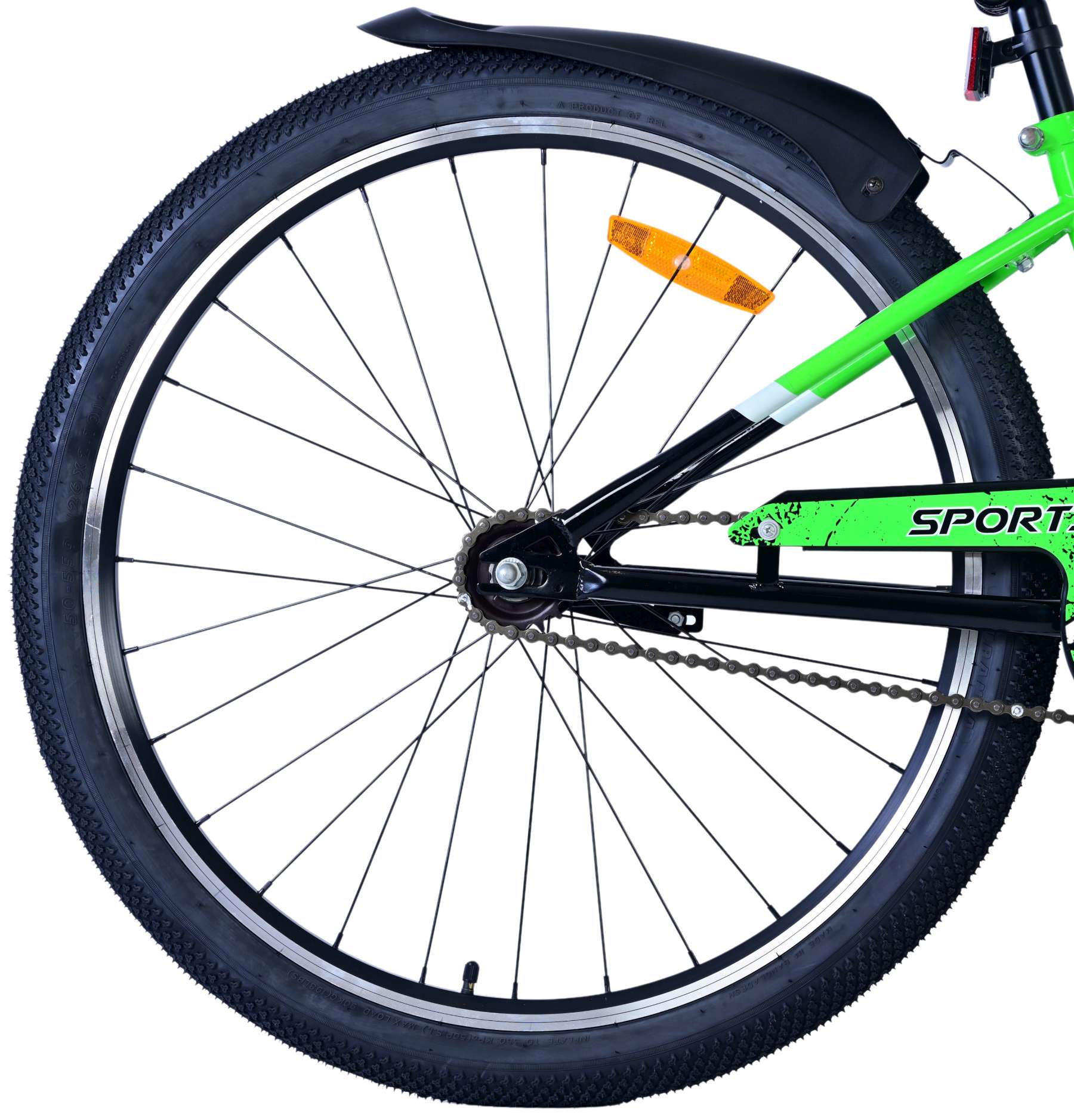 volare-sportivo-26-zoll-jugendfahrrad-gr-n-handbremse-r-cktritt image 2
