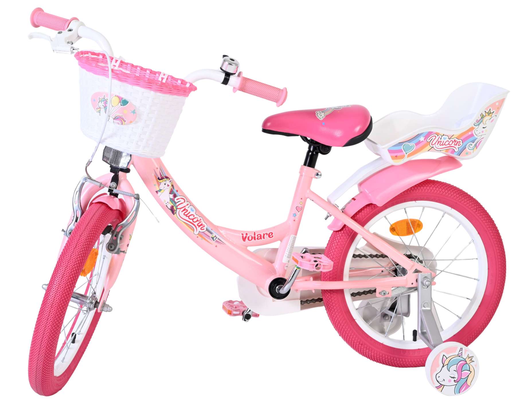 volare-unicorn-m-dchenfahrrad-16-zoll-rosa-mit-korb image 8
