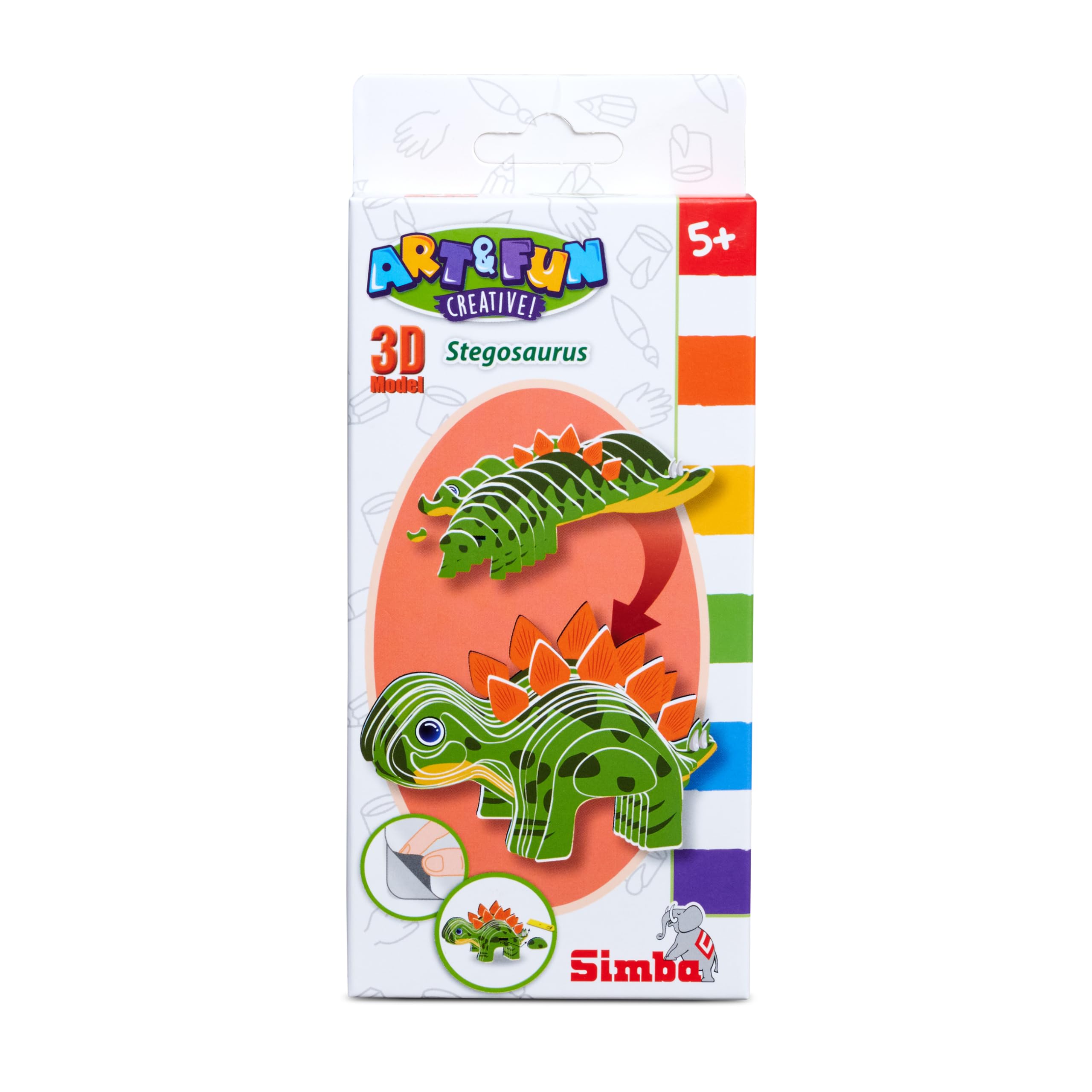 simba-art-fun-3d-stegosaurus-dinosaurier-modell-zum-stecken image 7