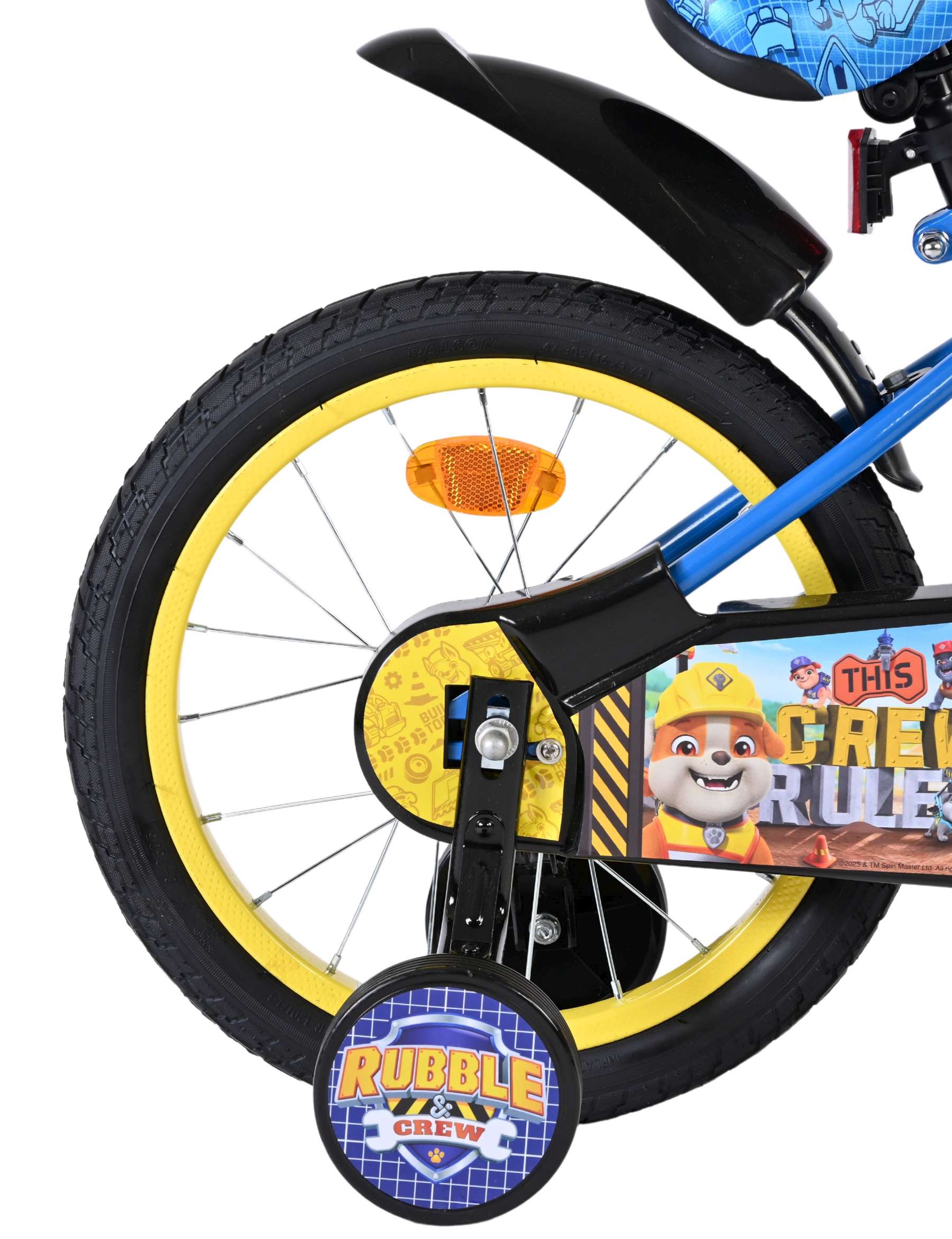volare-paw-patrol-rubble-crew-16-zoll-kinderfahrrad-blau image 3