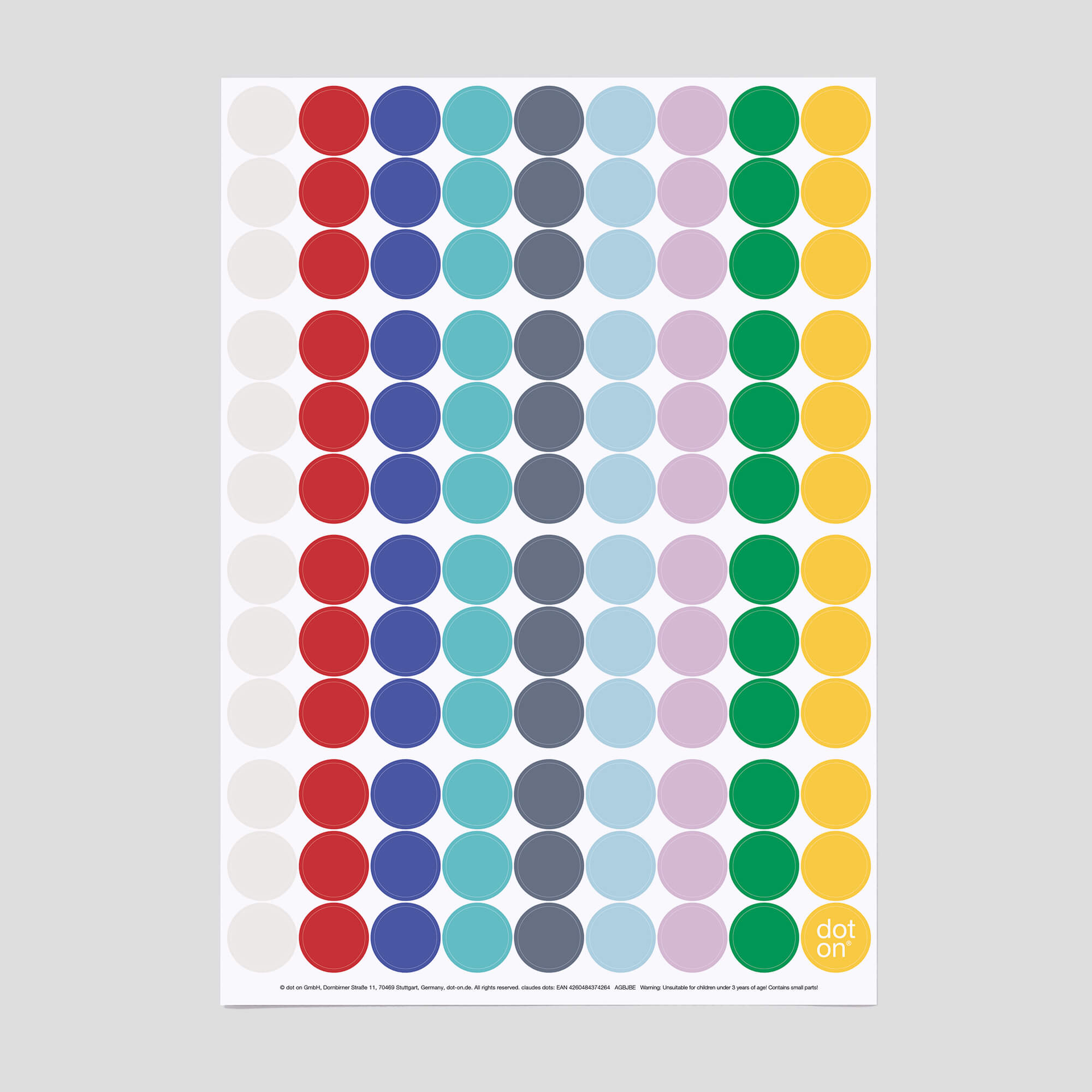 dot-on-claudes-dots-klebepunkte-20-mm-monet-farben image 1