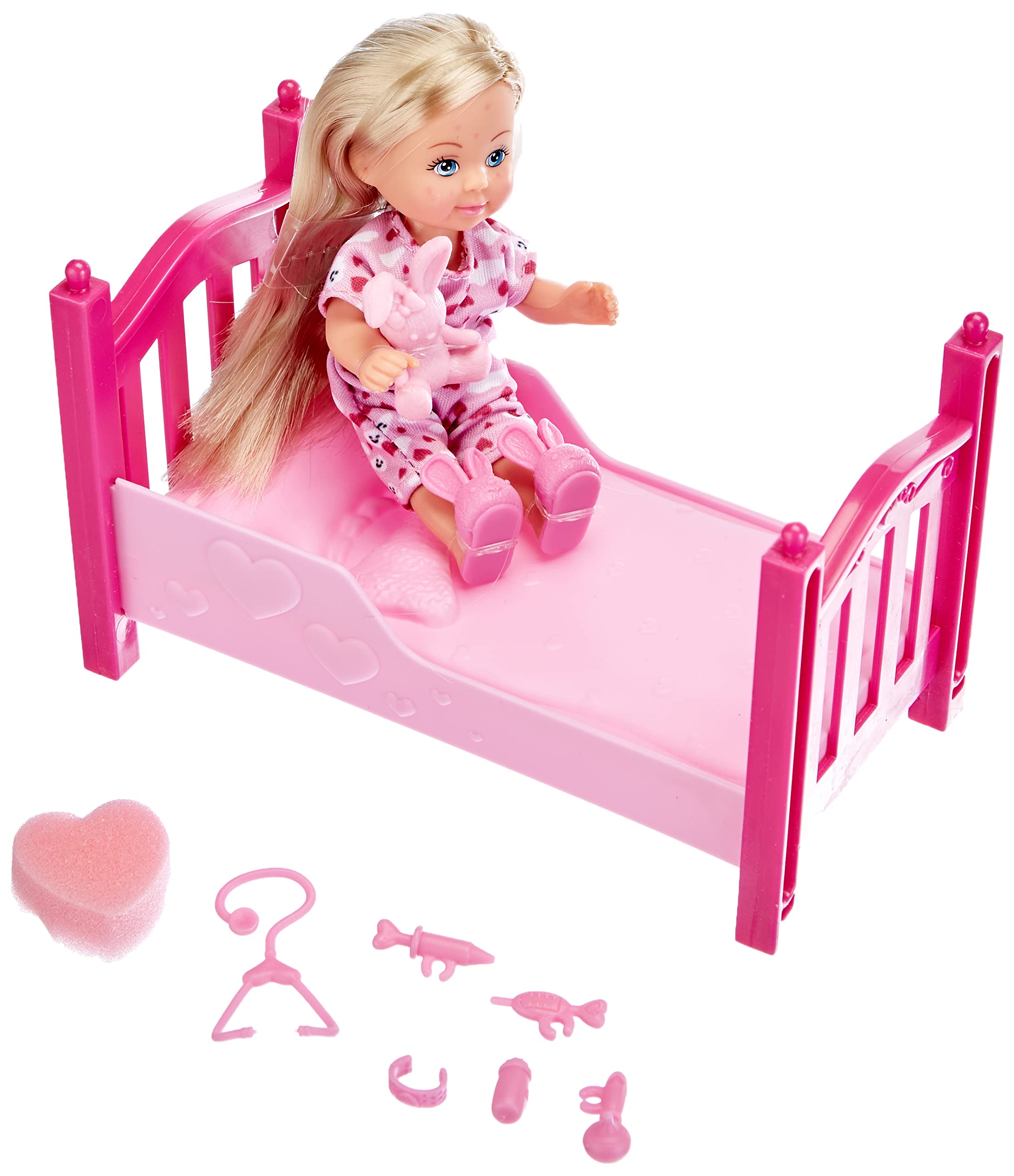 simba-evi-love-get-well-puppe-12-cm-mit-bett image 1