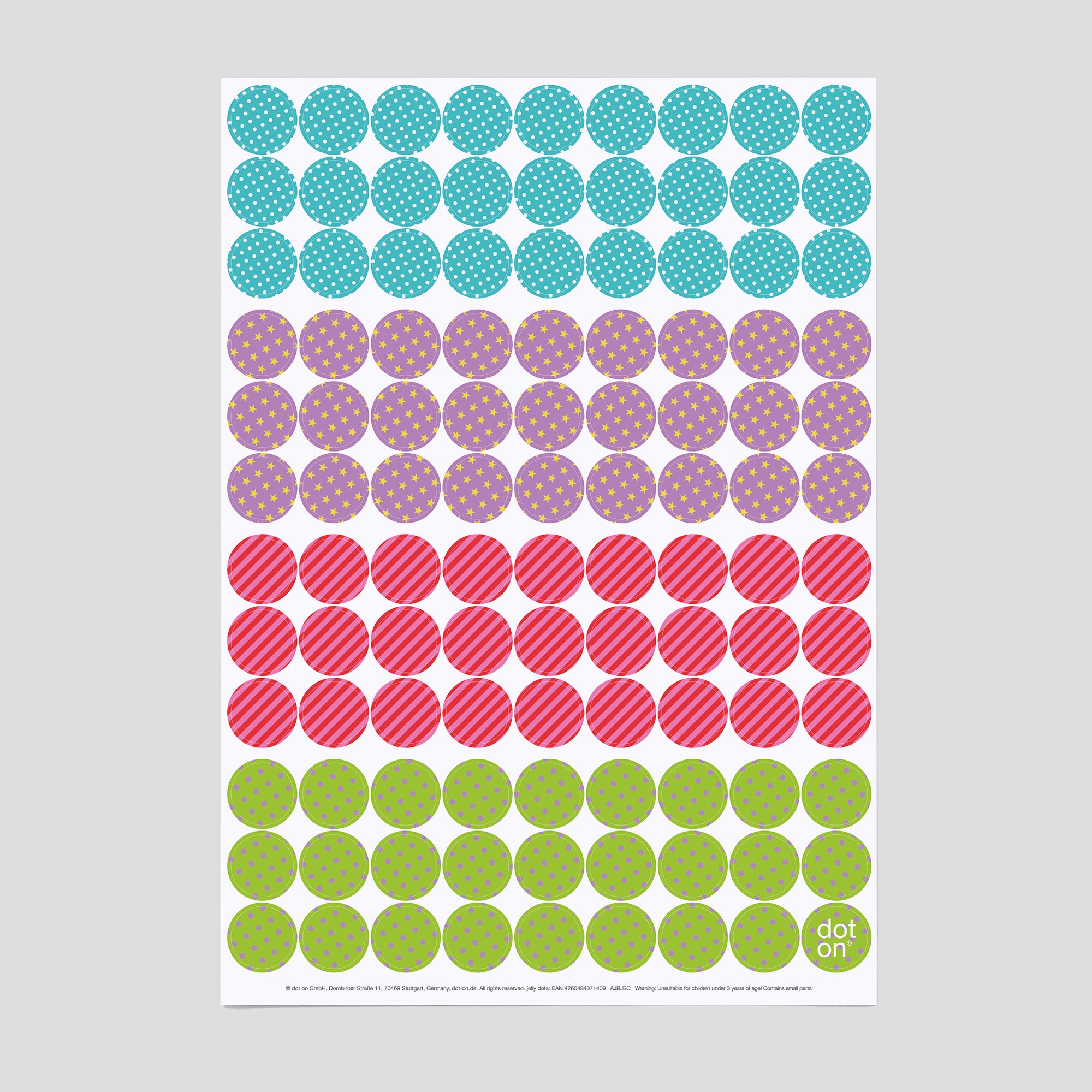 dot-on-jolly-dots-klebepunkte-20-mm-einzelbogen-muster image 1