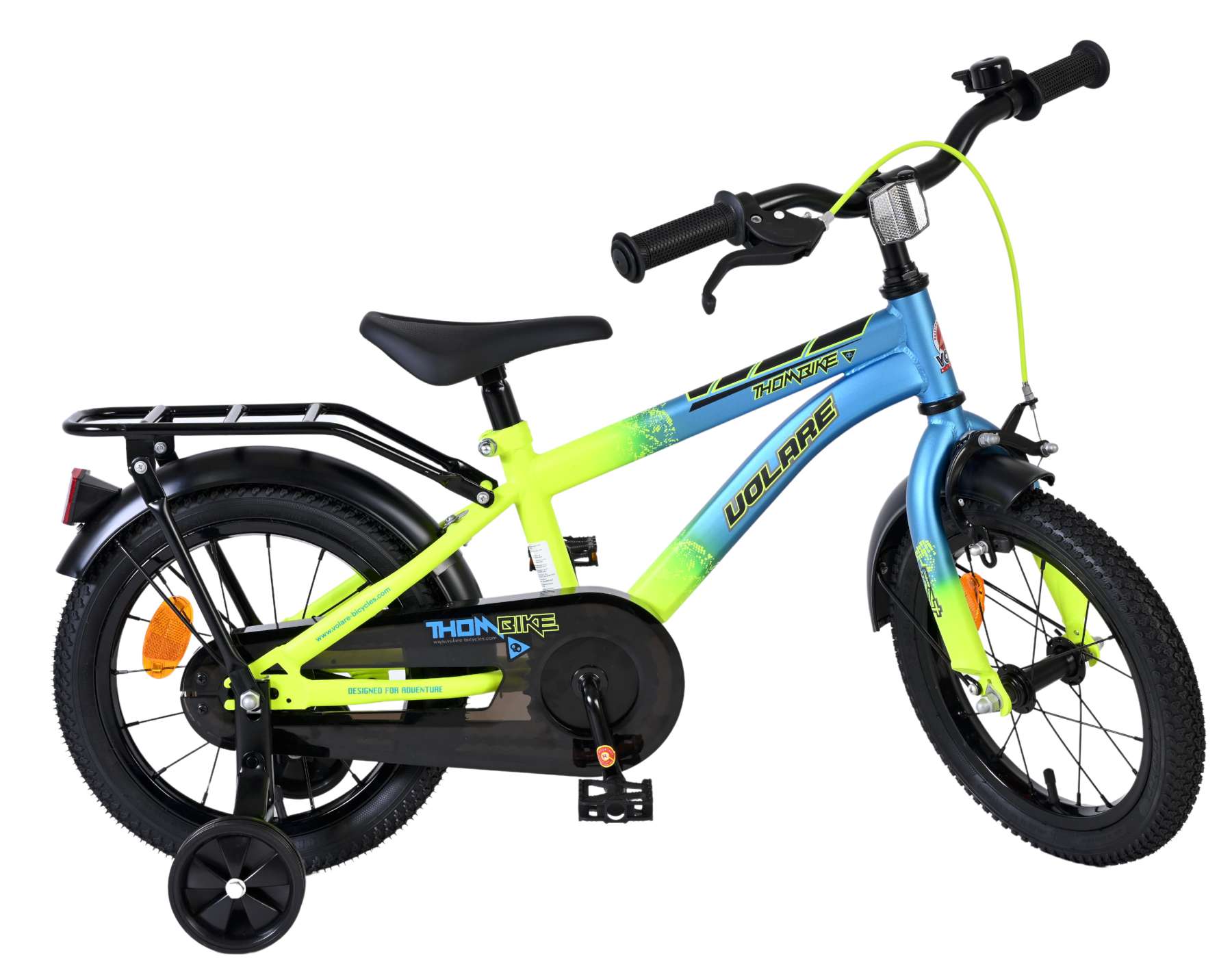 volare-thombike-14-zoll-kinderfahrrad-blau-gelb-jungen image 2