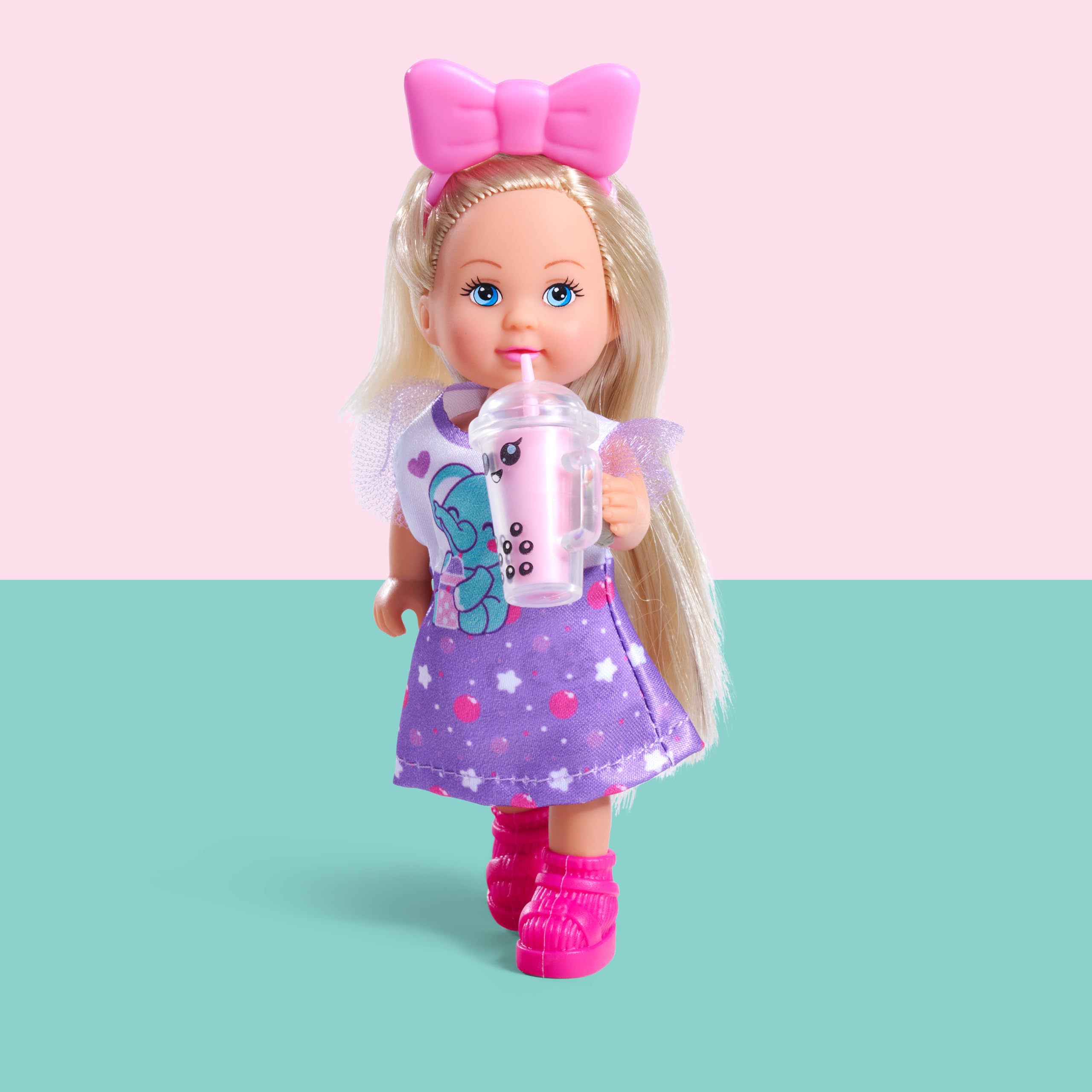 simba-evi-love-bubble-tea-puppe-12cm-mit-becher image 4