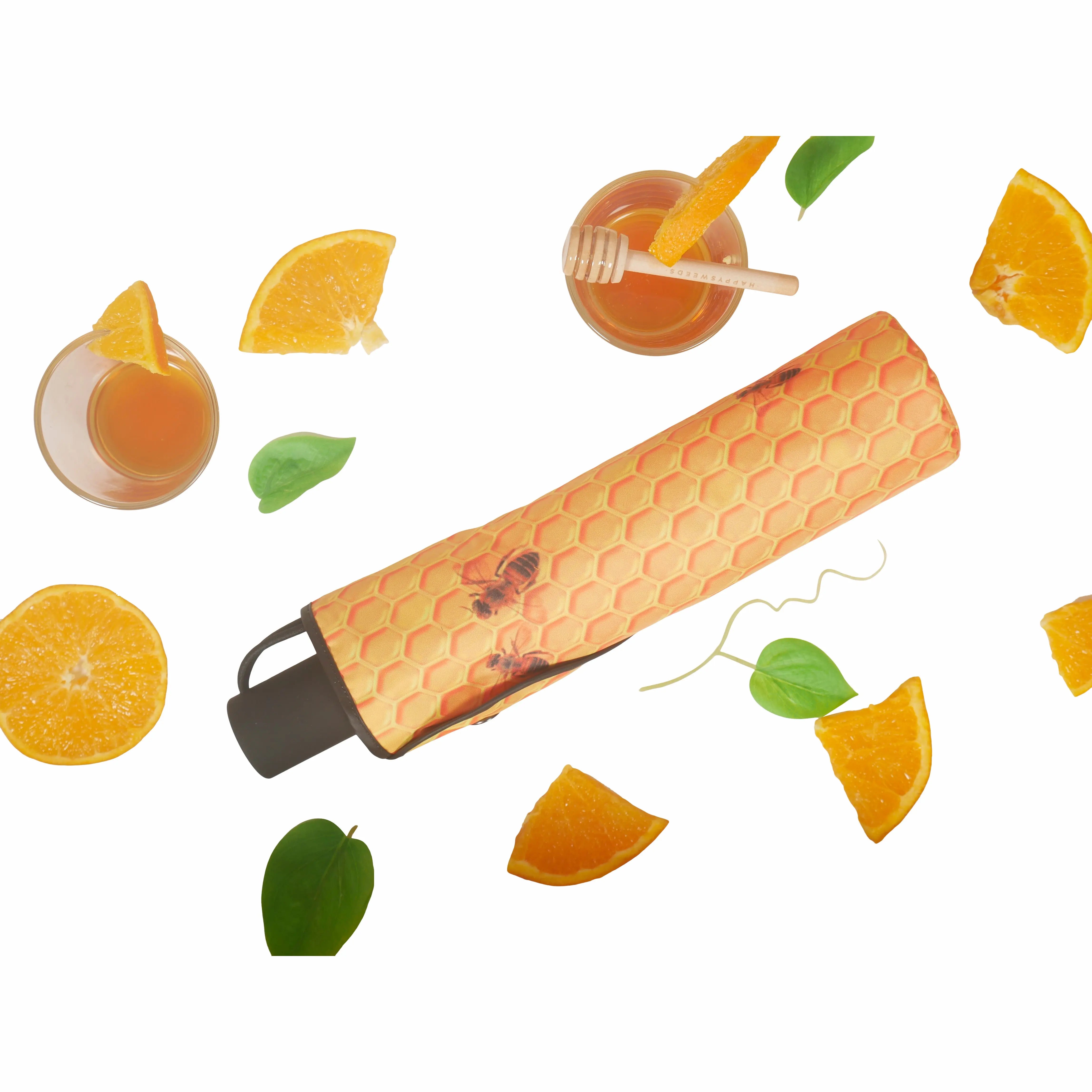 happysweeds-honey-regenschirm-automatisch-winddicht-upf50-honiggelb image 3