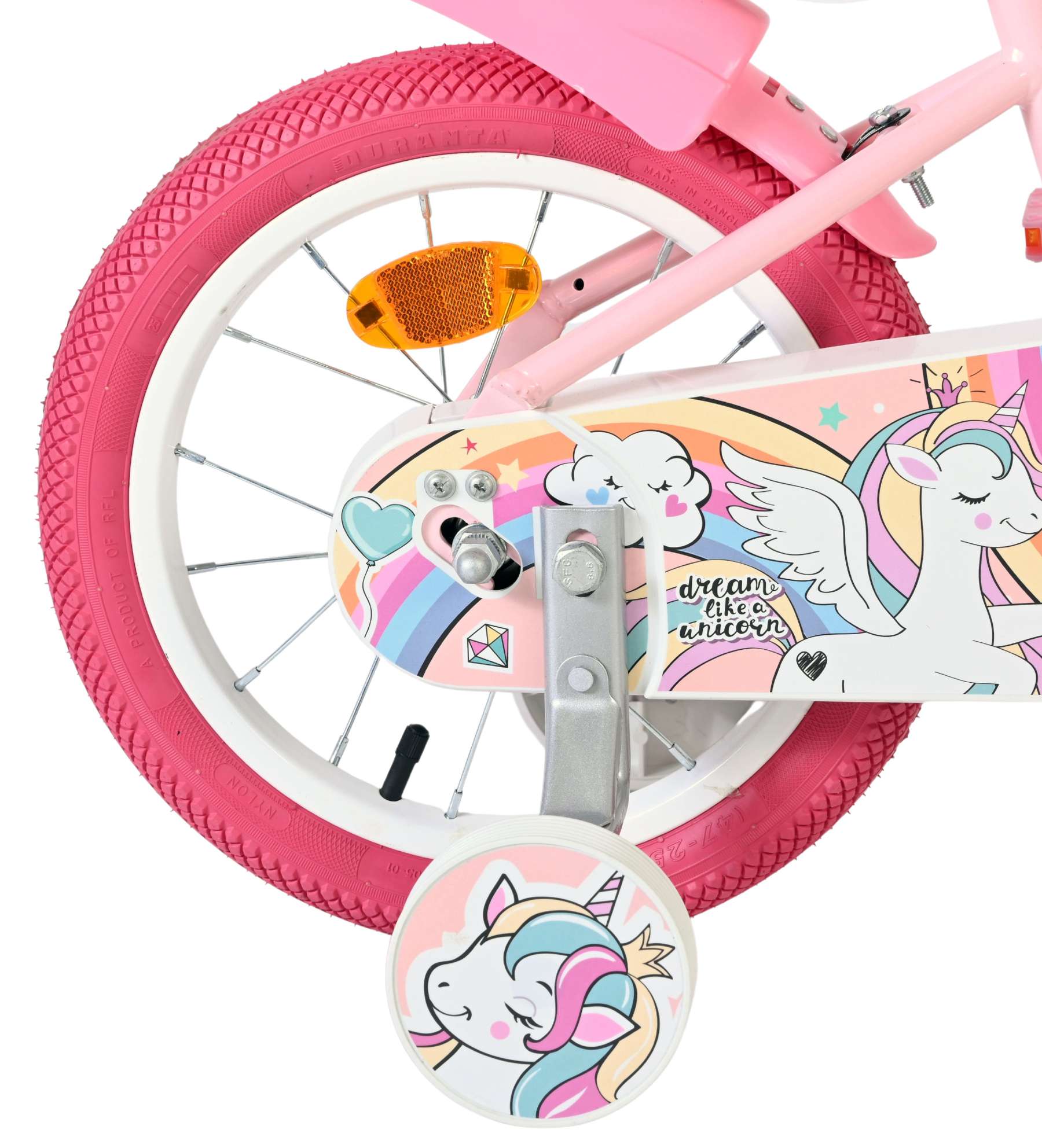 volare-unicorn-kinderfahrrad-14-zoll-rosa-einhorn image 2