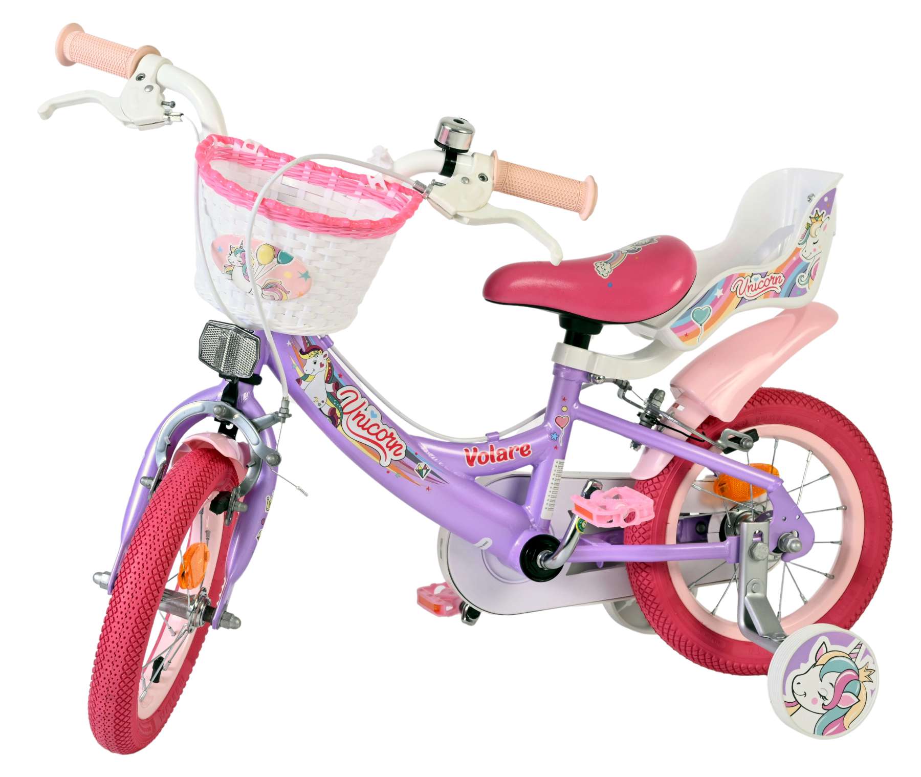 volare-unicorn-12-zoll-kinderfahrrad-lila-st-tzr-der image 8