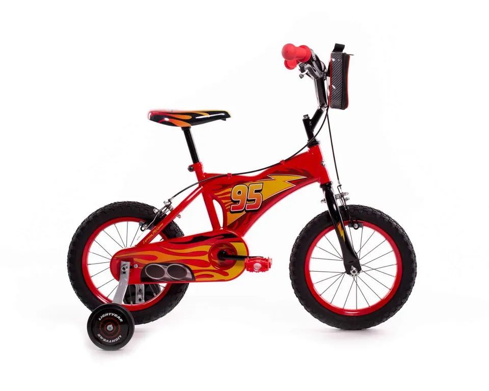disney-cars-jungenfahrrad-14-zoll-rot-zwei-handbremsen-trinkflasche image 1