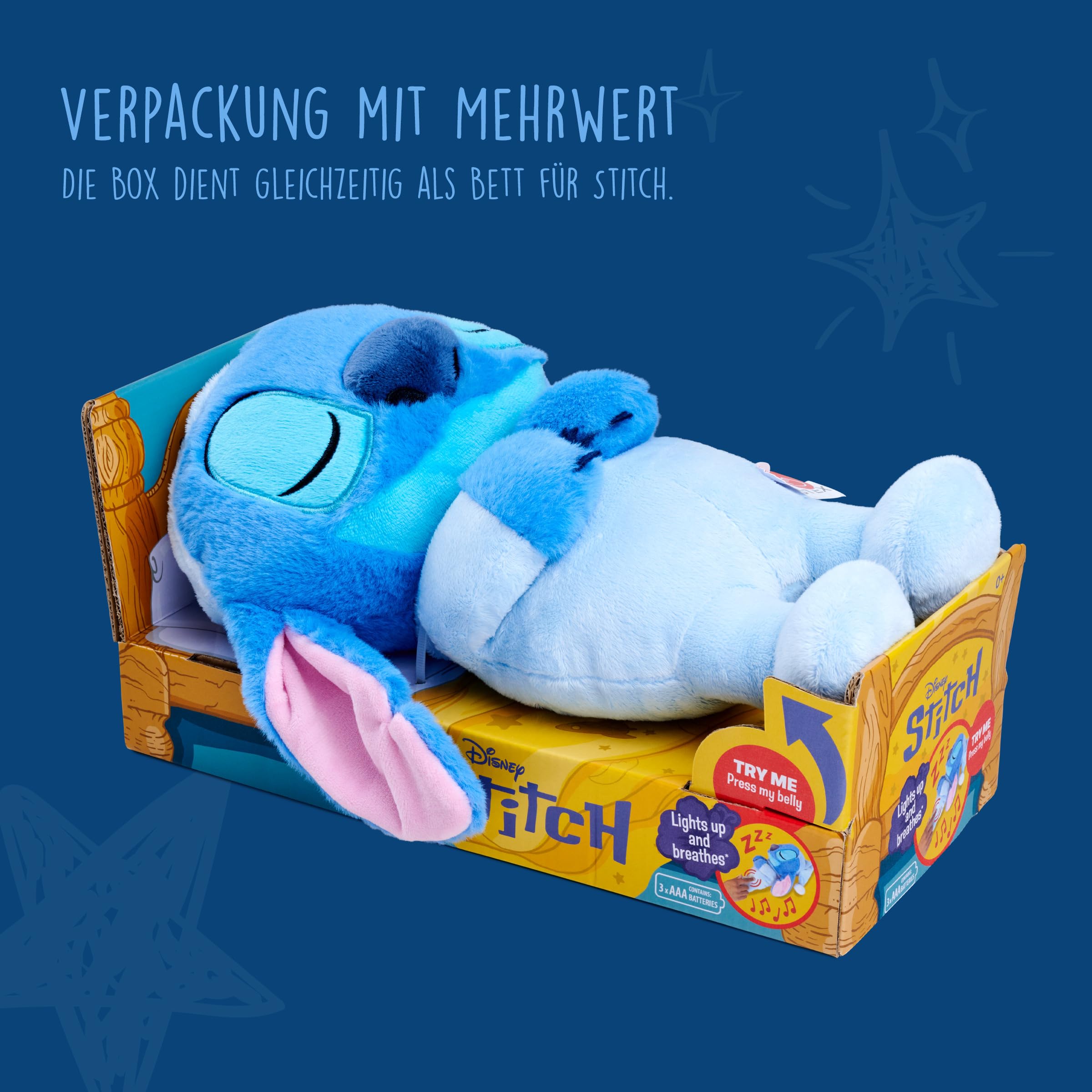 simba-disney-stitch-pl-sch-31-cm-schlafanzug-atmung-licht-sound image 7
