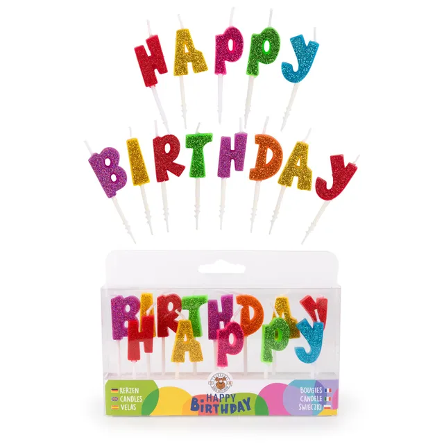 trendhaus-birthday-fun-happy-birthday-kerzen-glitzer image 1