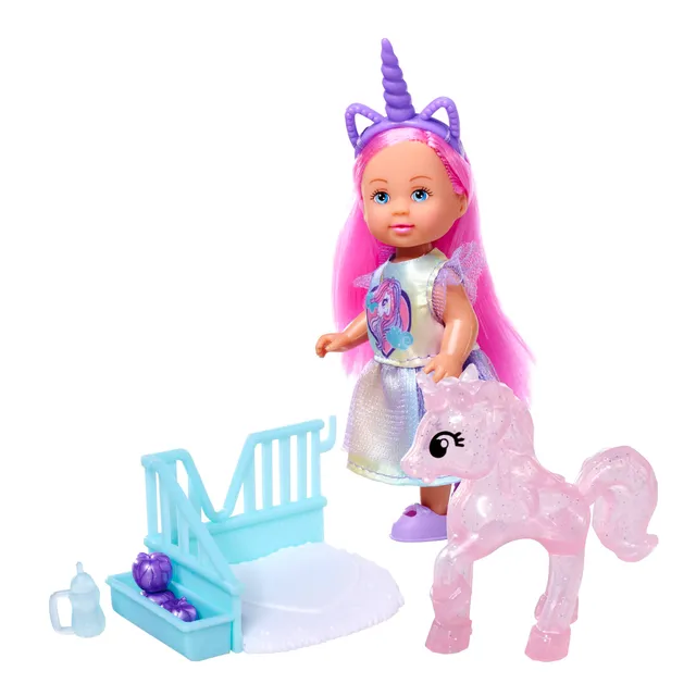 simba-evi-love-unicorn-puppe-12-cm-mit-einhorn image 1
