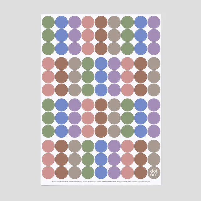 dot-on-floral-dots-klebepunkte-20-mm-einzelbogen-pastell image 1