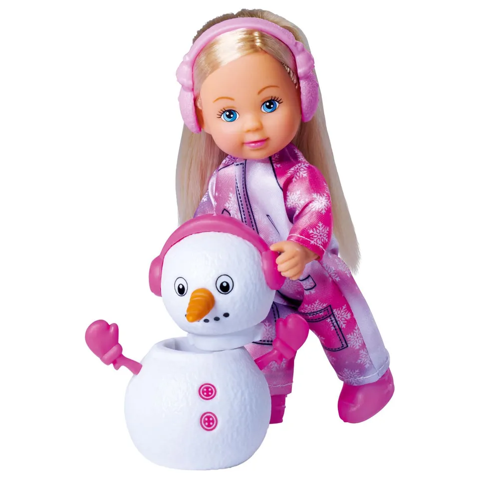 simba-evi-love-snow-spielpuppe-12cm-mit-schneemann image 1