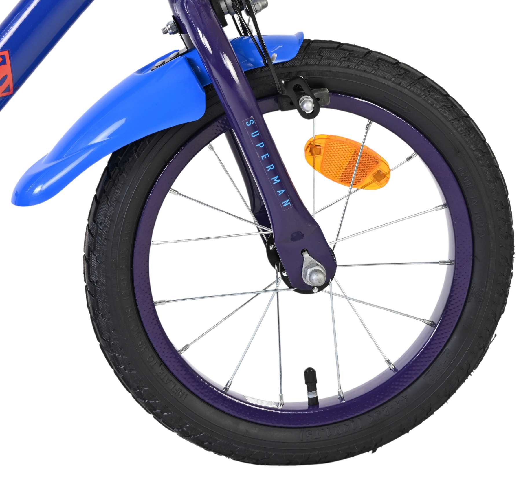 volare-superman-kinderfahrrad-14-zoll-blau-handbremsen image 3