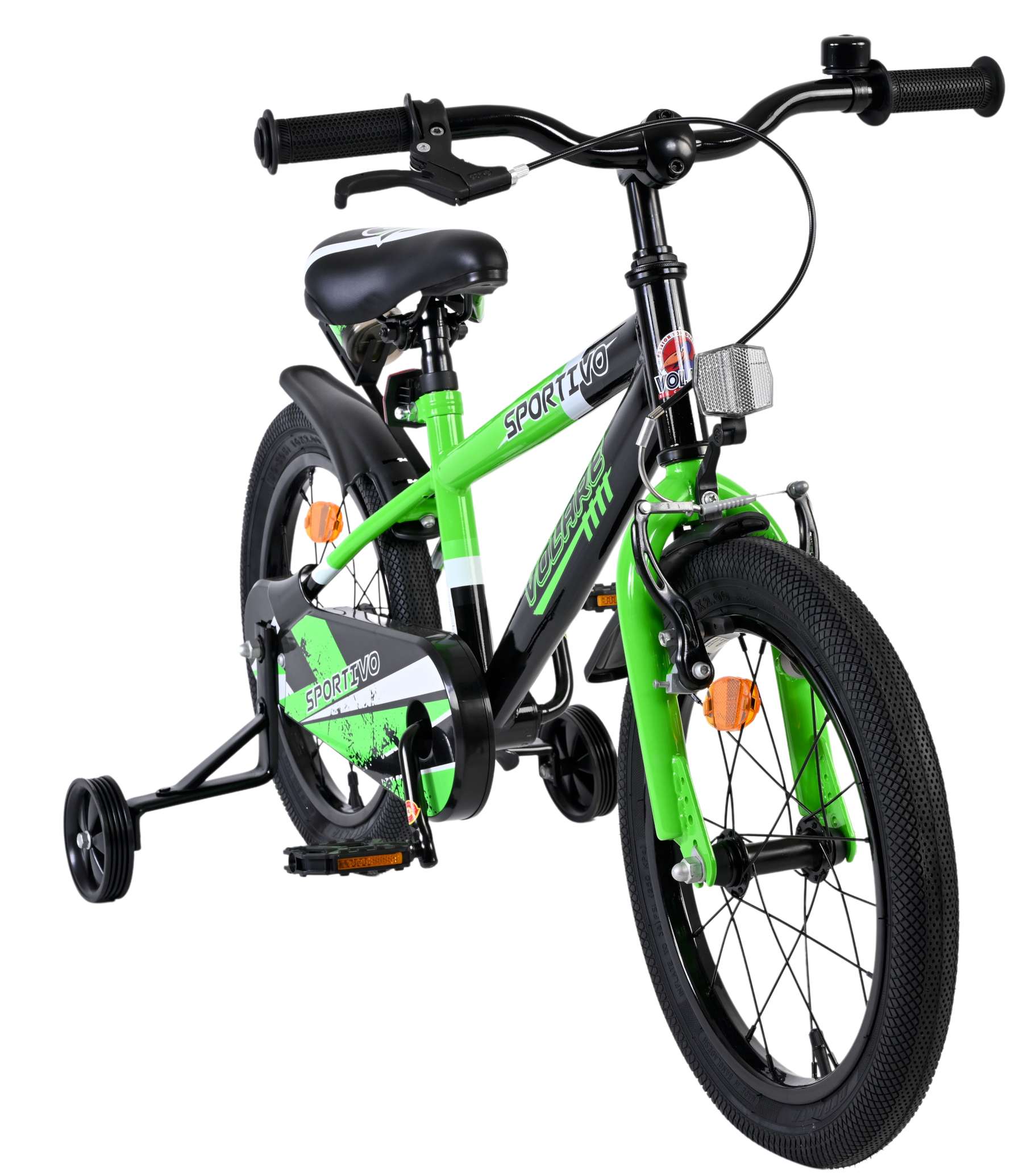 volare-sportivo-16-zoll-kinderfahrrad-gr-n-trinkflasche image 5