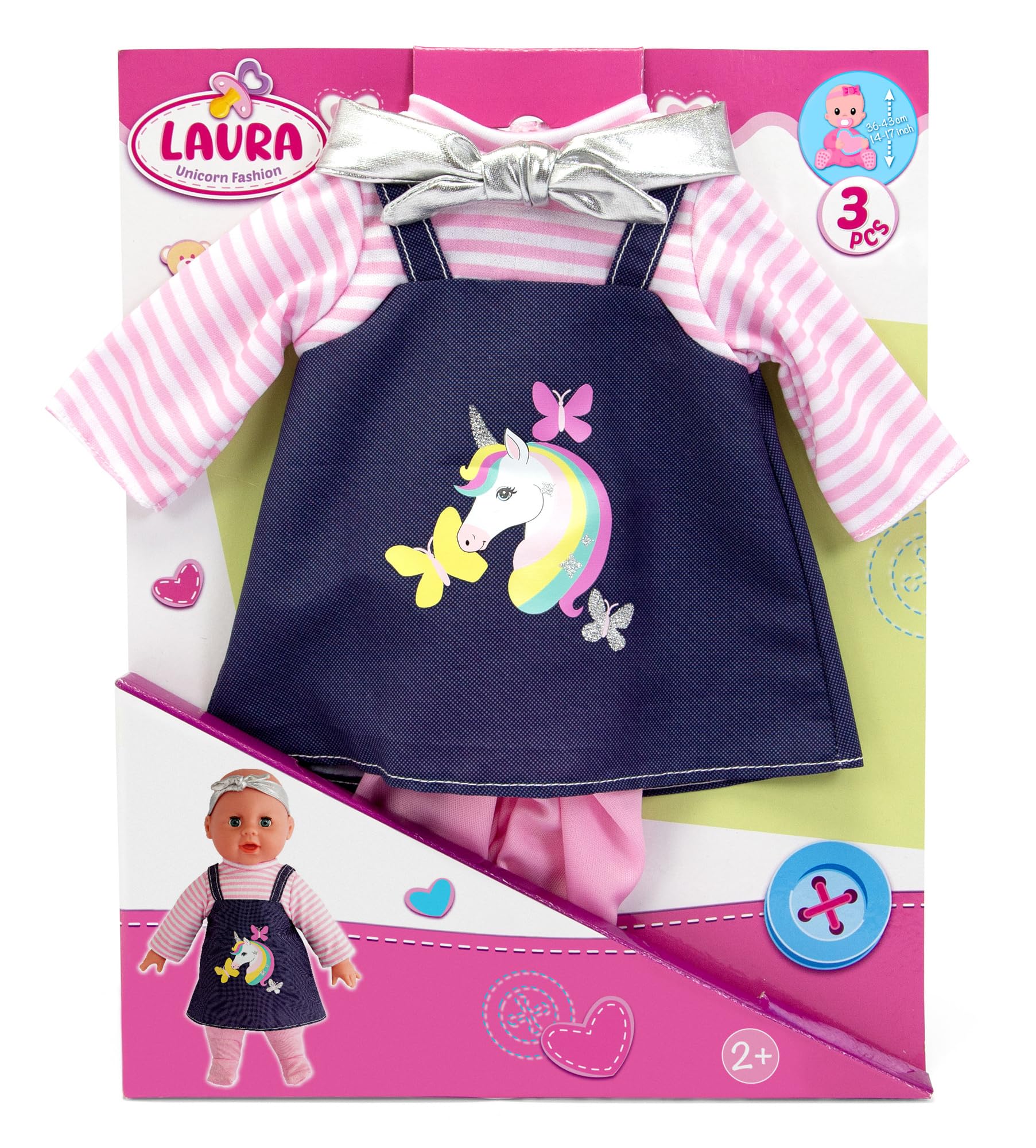 simba-laura-einhorn-fashion-puppenkleidung-3tlg-36-43-cm image 1