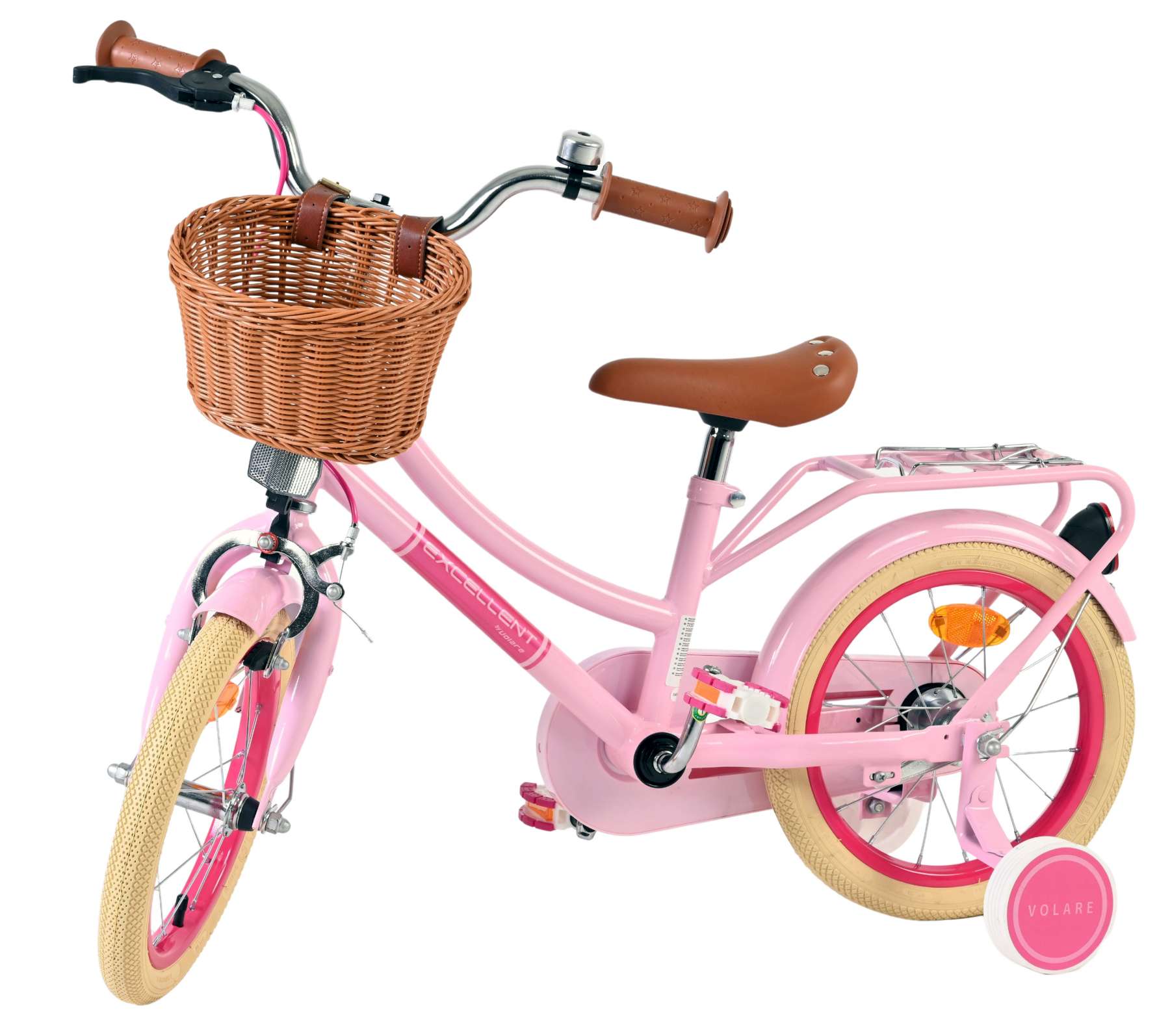 volare-excellent-14-zoll-m-dchenfahrrad-rosa-mit-korb image 8