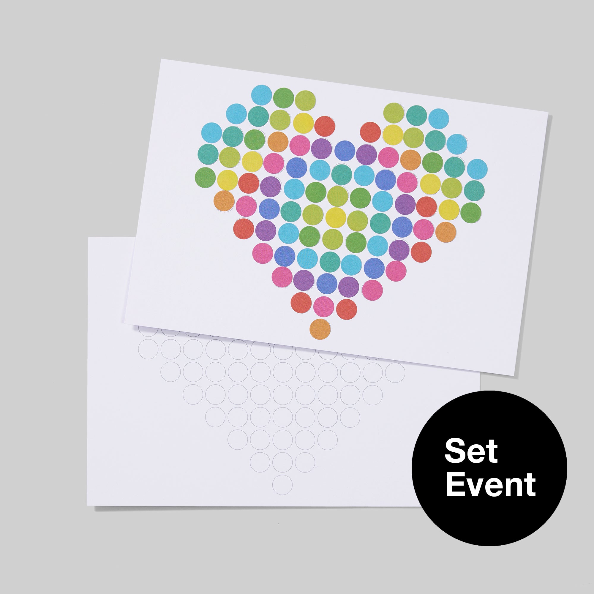 dot-on-diy-postkarten-set-f-r-events-100-st-ck-herz image 1