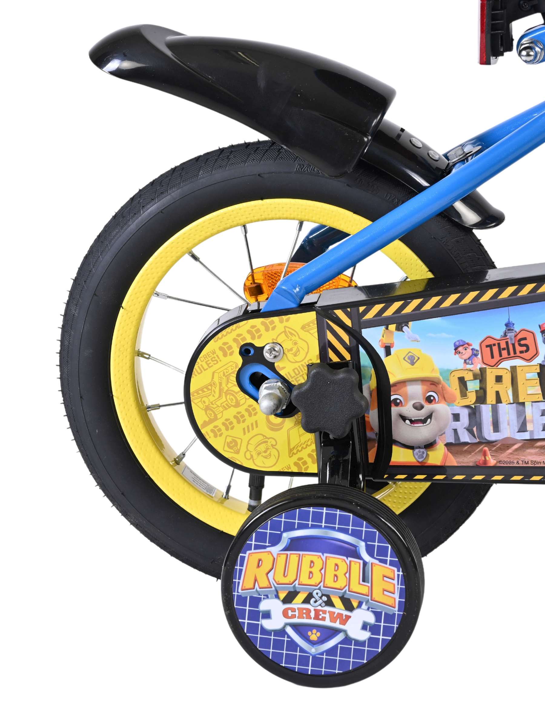 volare-paw-patrol-rubble-12-zoll-kinderfahrrad-blau image 2