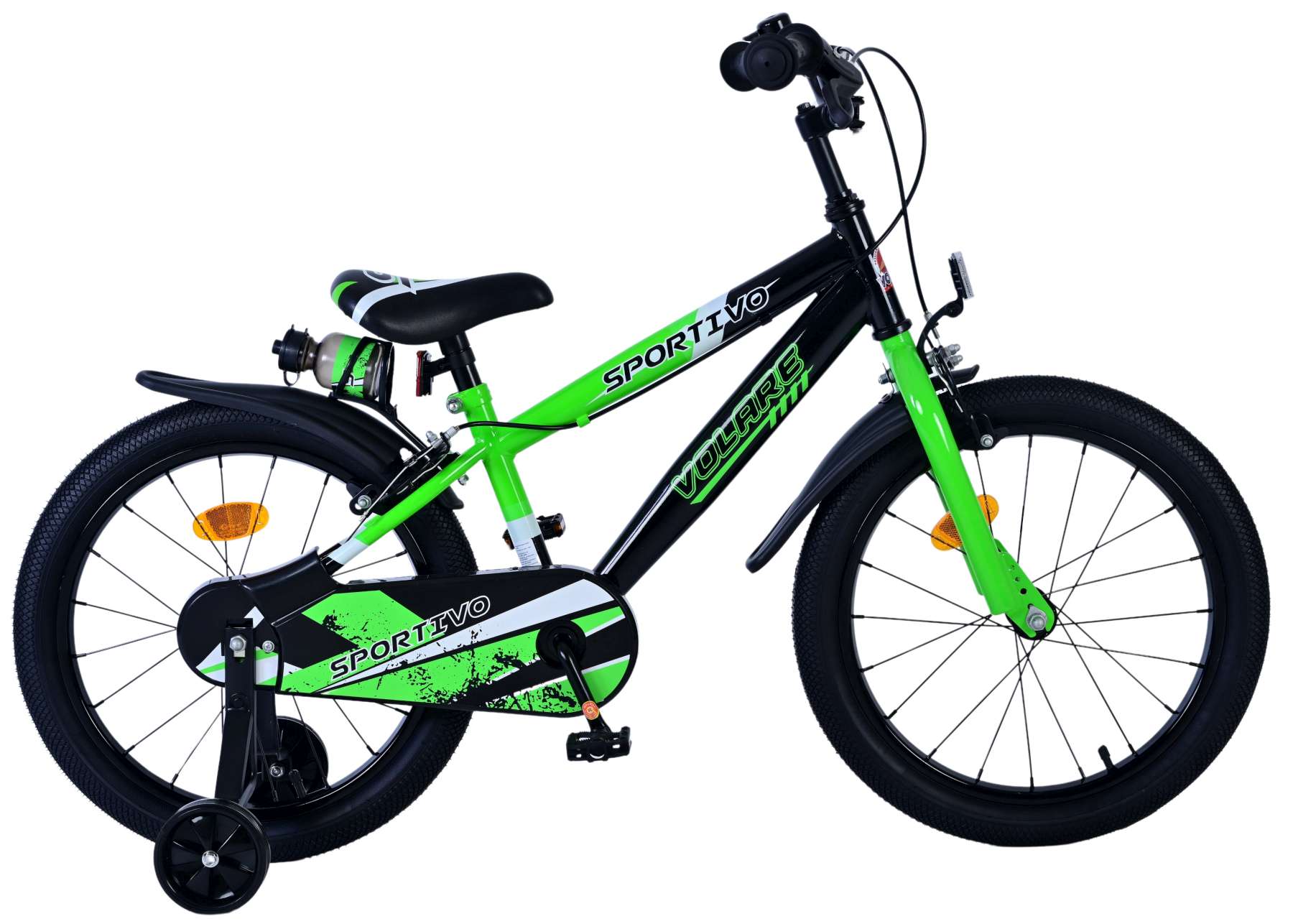 volare-sportivo-18-zoll-kinderfahrrad-jungen-gr-n-handbremsen image 1
