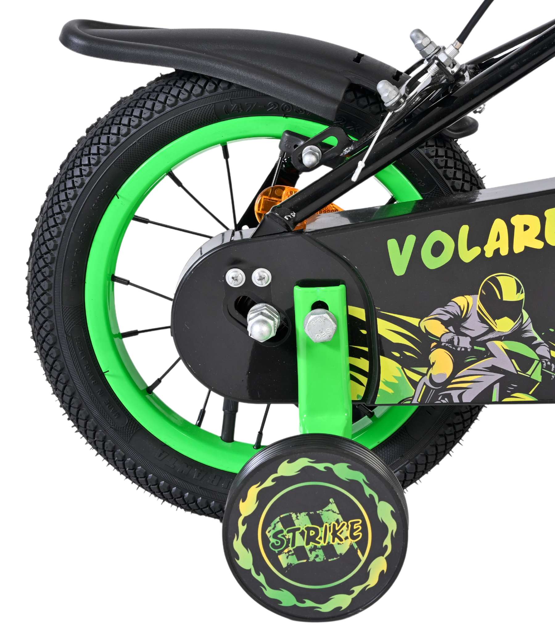 volare-strike-12-zoll-kinderfahrrad-gr-n-jungen-2-handbremsen image 2