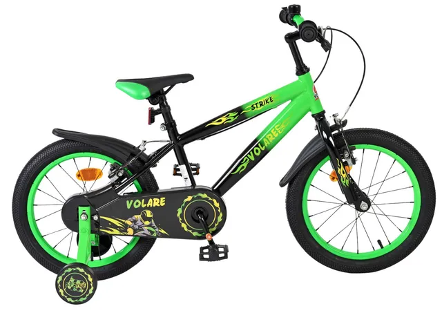 volare-strike-jungenfahrrad-16-zoll-gruen-mit-stuetzraedern image 1