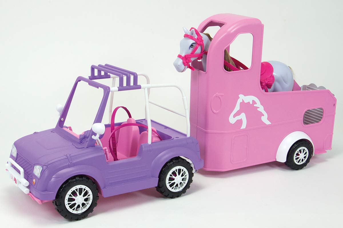 simba-steffi-love-horse-trailer-jeep-pferd-60-cm image 2