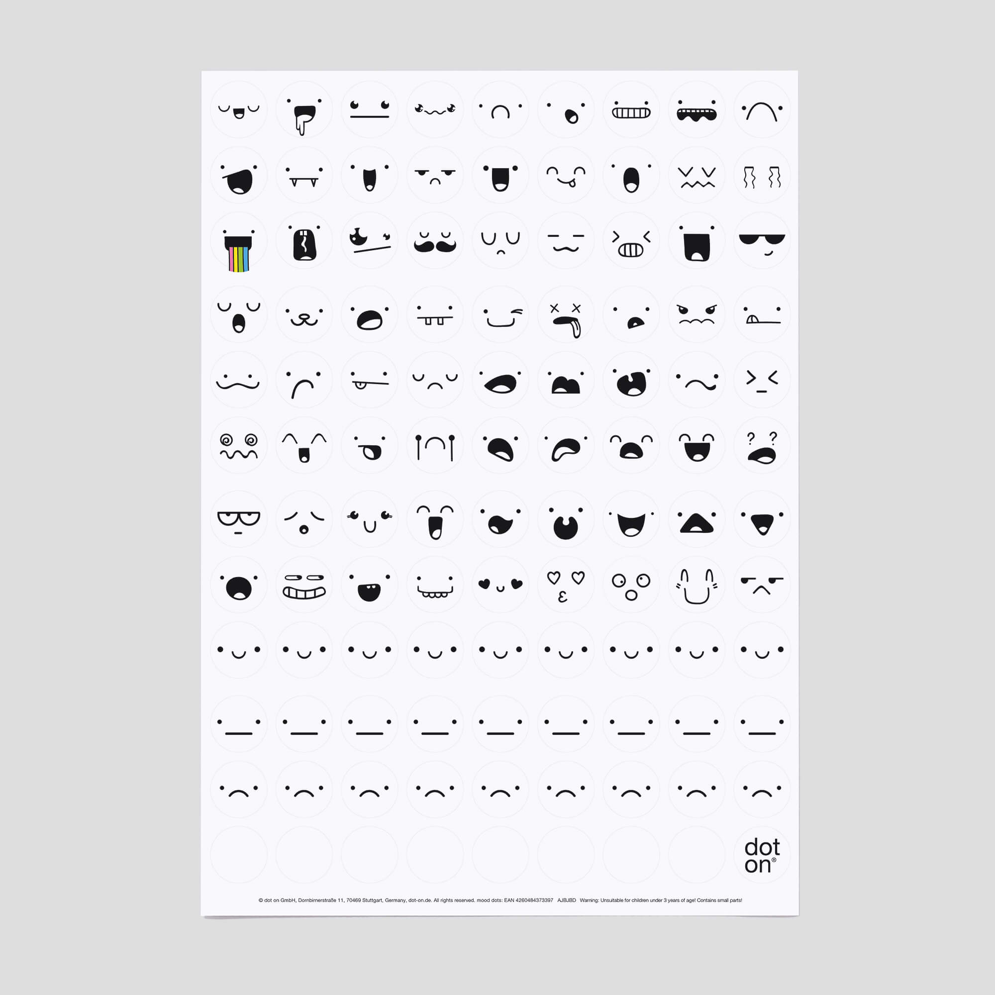 dot-on-klebepunkte-mood-dots-sticker-20-mm-107-st-ck image 1
