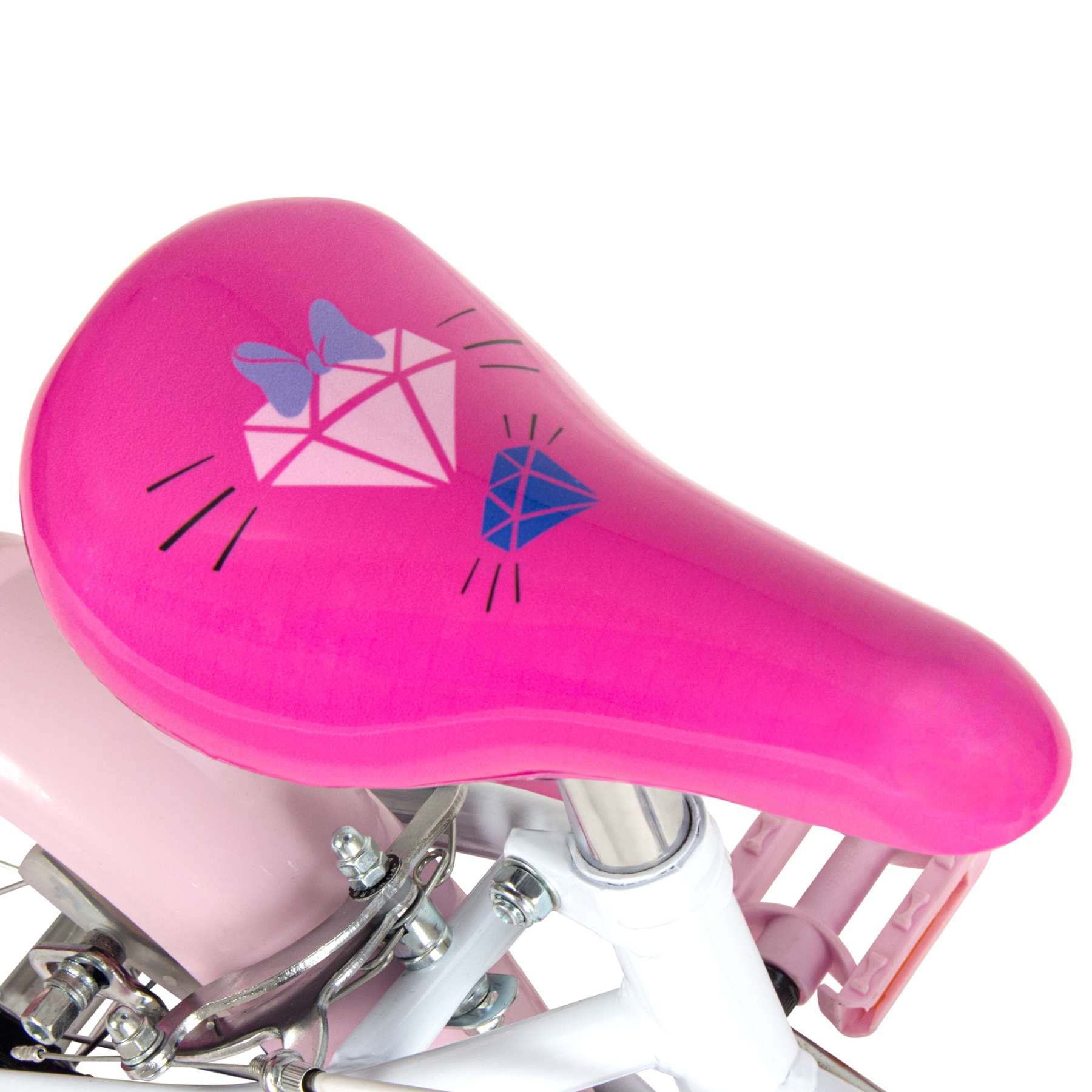 disney-minnie-kinderfahrrad-16-zoll-wei-rosa-handbremse image 3