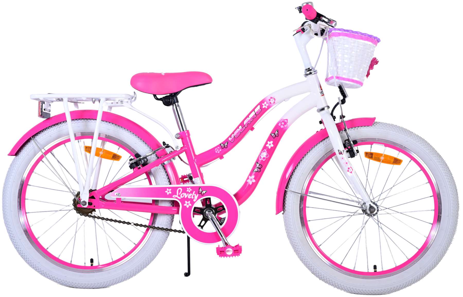 volare-lovely-kinderfahrrad-20-zoll-rosa-mit-handbremsen image 1