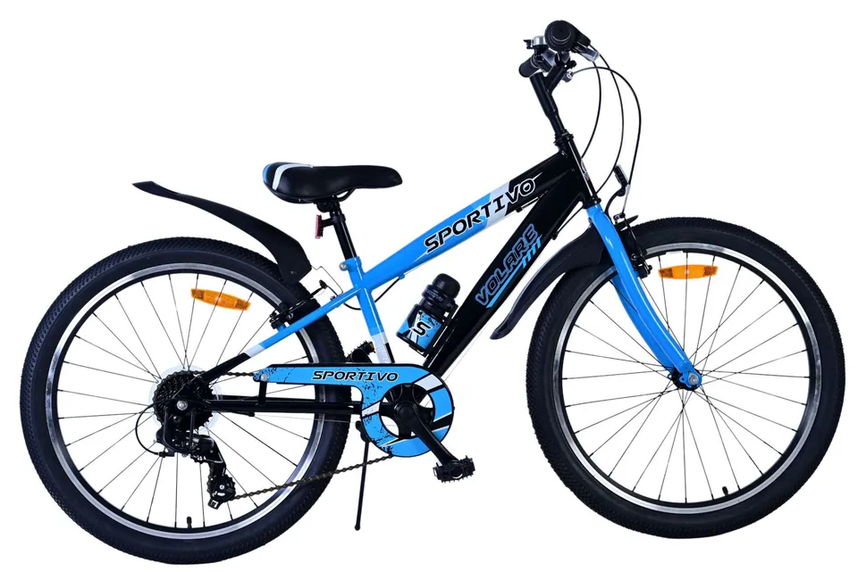 volare-sportivo-24-zoll-kinderfahrrad-jungen-schwarz-blau-7-gang image 1