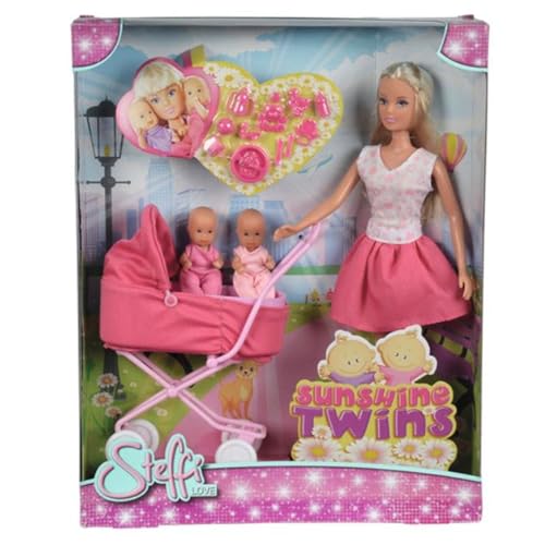 simba-steffi-love-sunshine-twins-puppe-mit-zwillingen-wagen image 5
