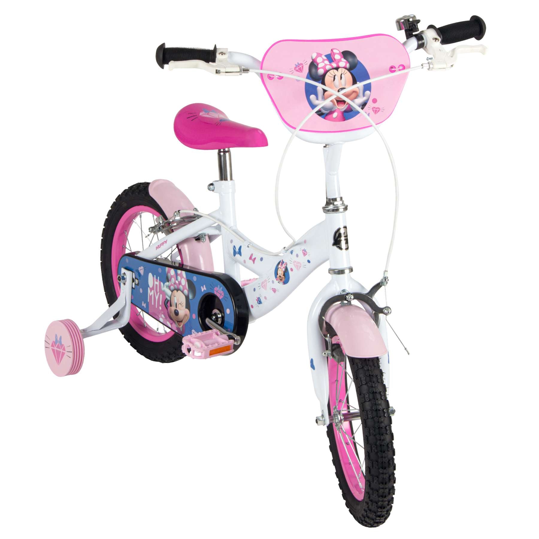 disney-minnie-kinderfahrrad-14-zoll-wei-rosa-st-tzr-der image 7