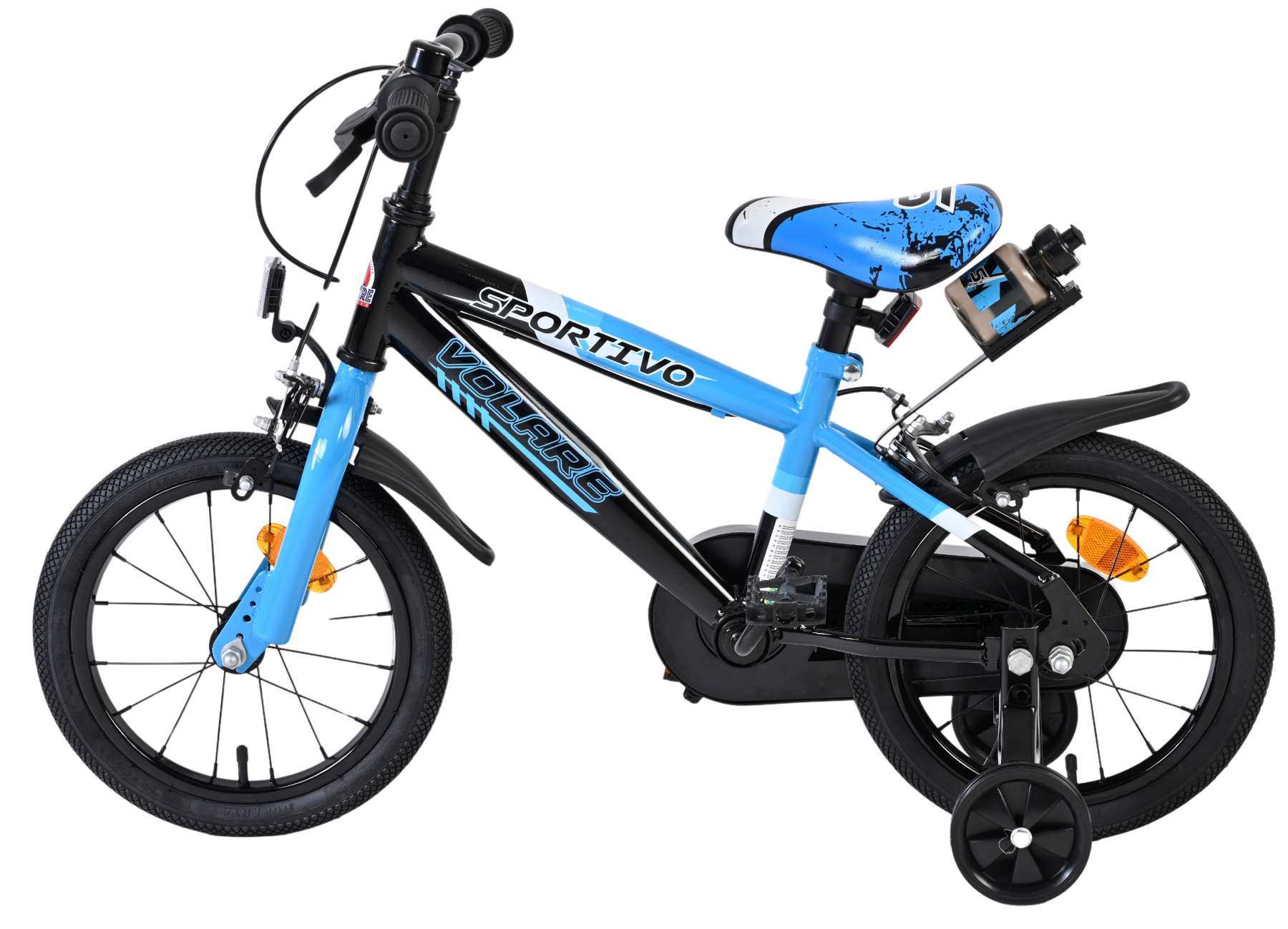 volare-sportivo-14-zoll-kinderfahrrad-blau-jungen-trinkflasche image 7