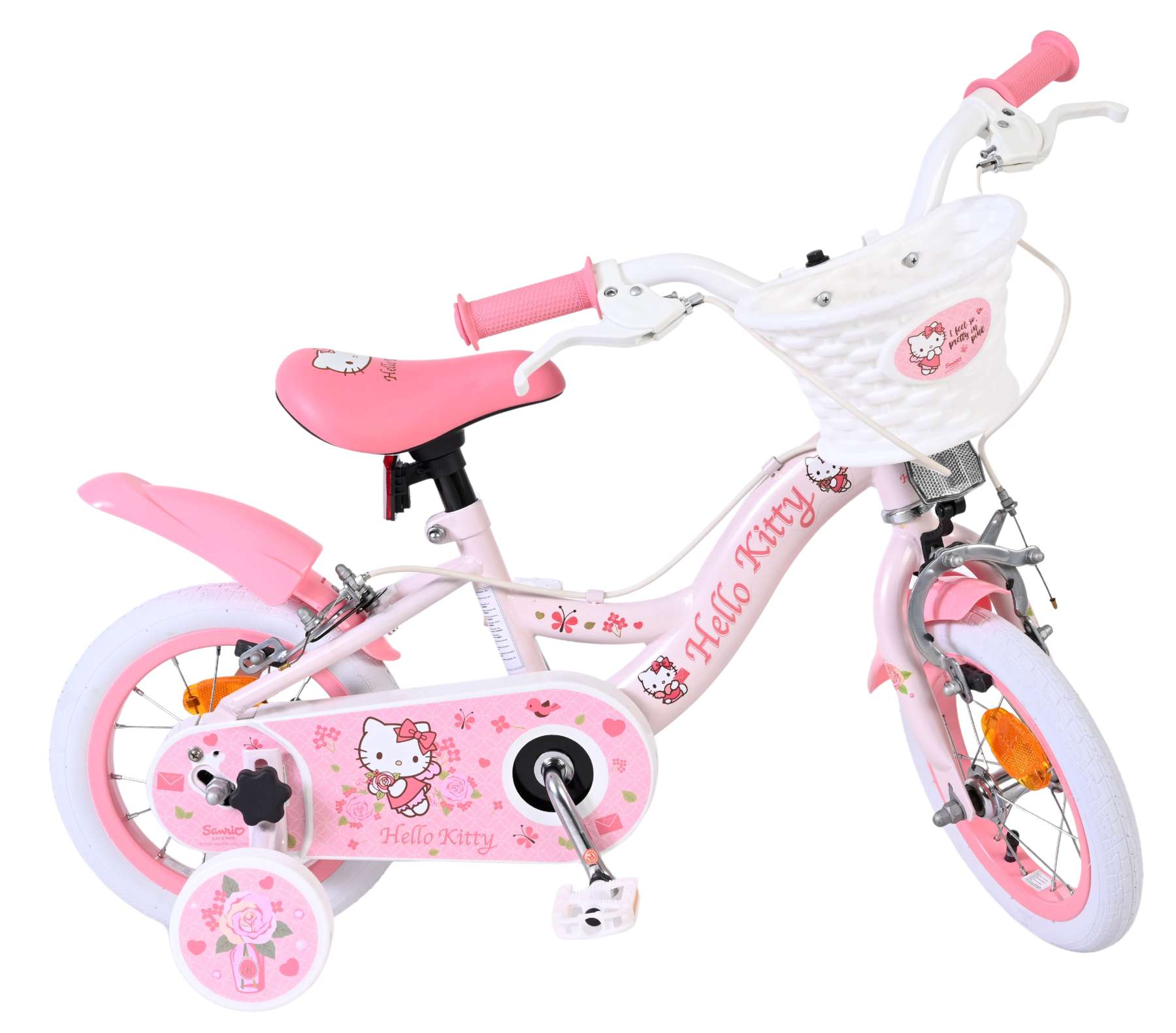 volare-hello-kitty-kinderfahrrad-12-zoll-rosa-2-bremsen image 2