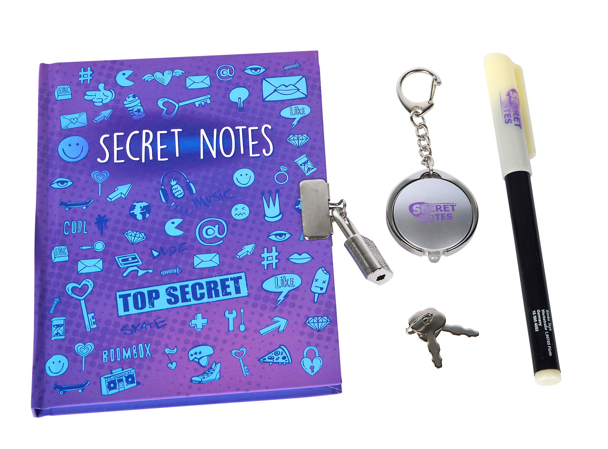 simba-art-fun-secret-notes-tagebuch-mit-schloss-wei image 2